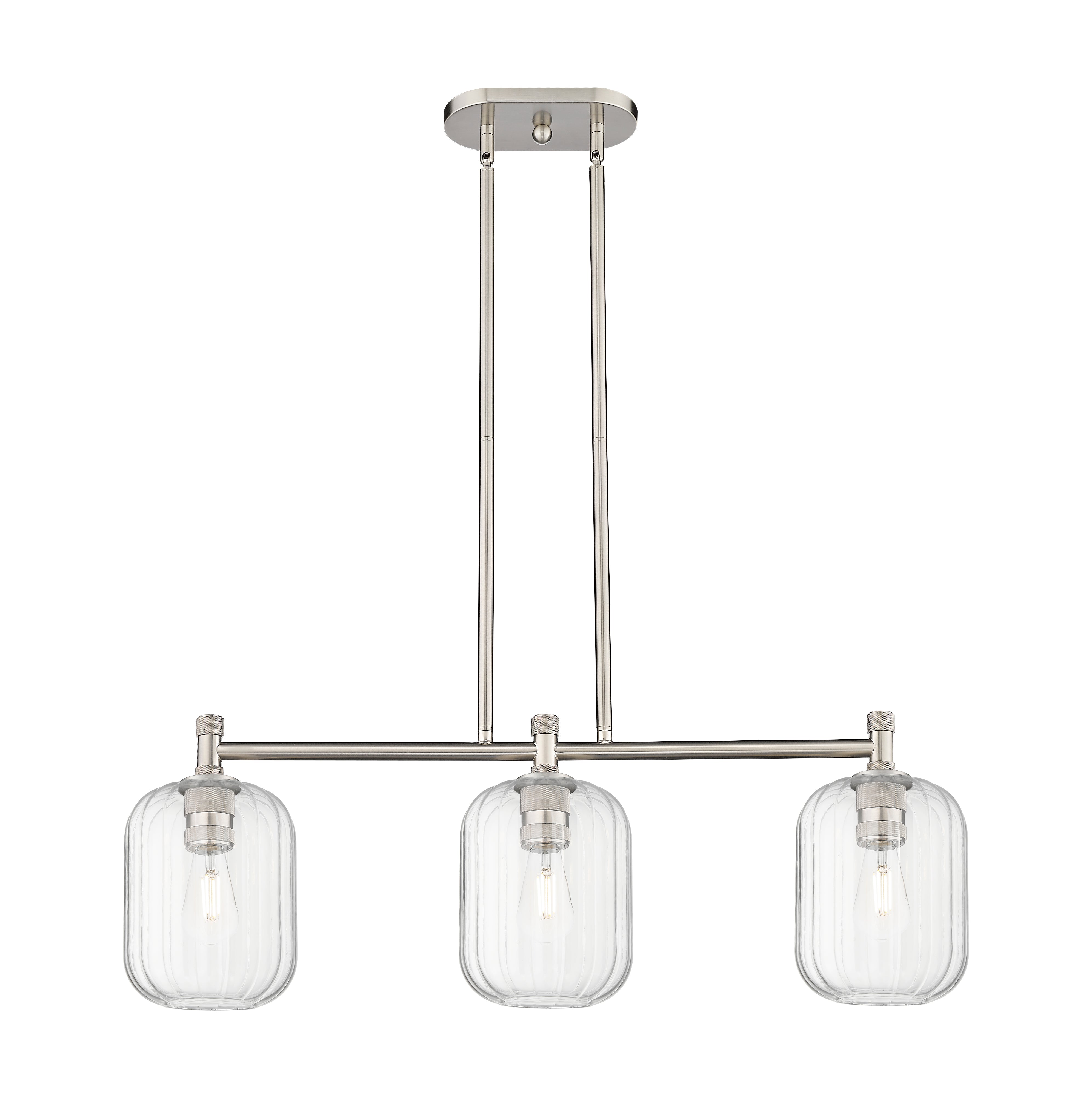 Downtown Urban Island Light Cast Brass