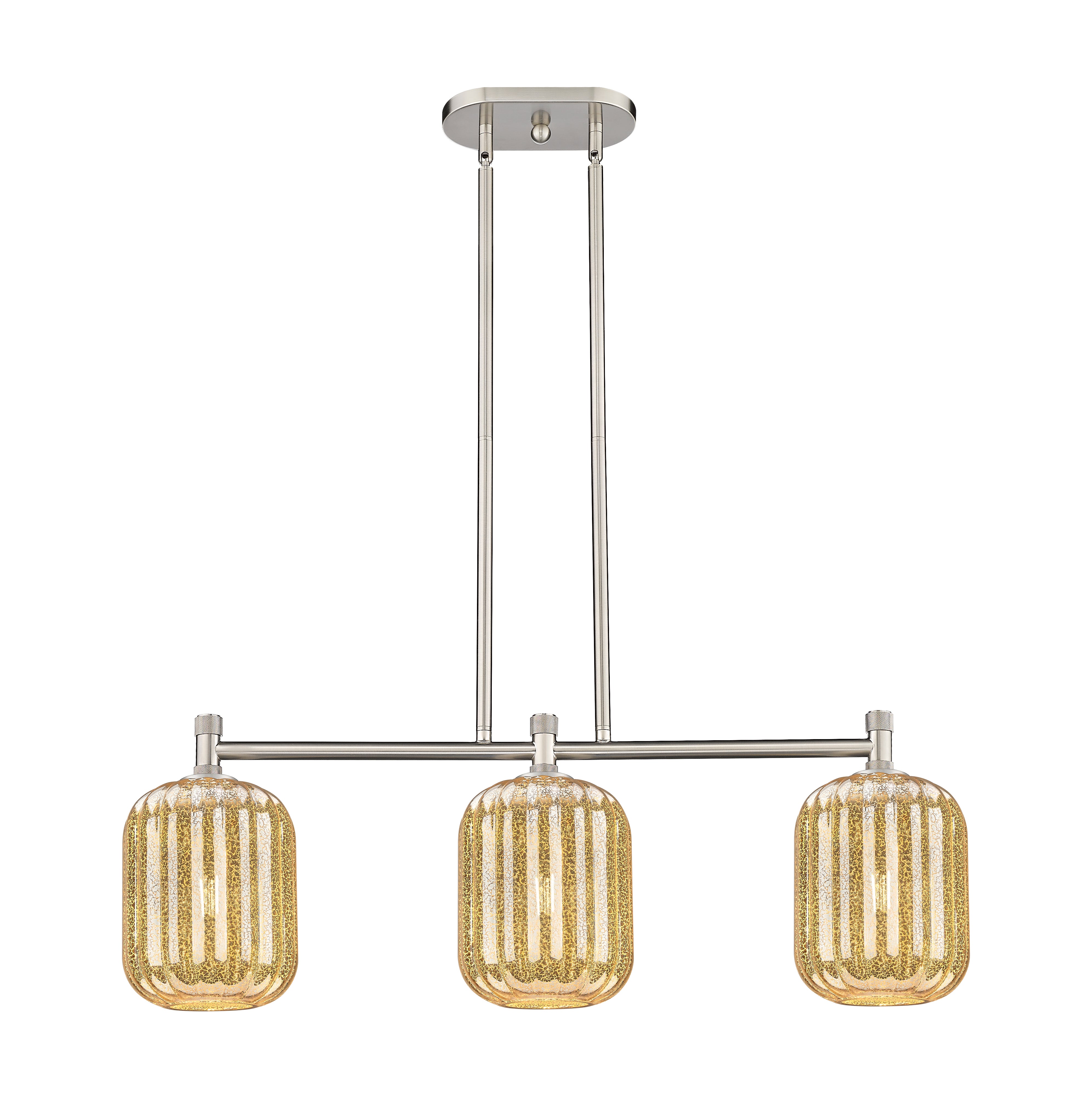 Downtown Urban Island Light Cast Brass