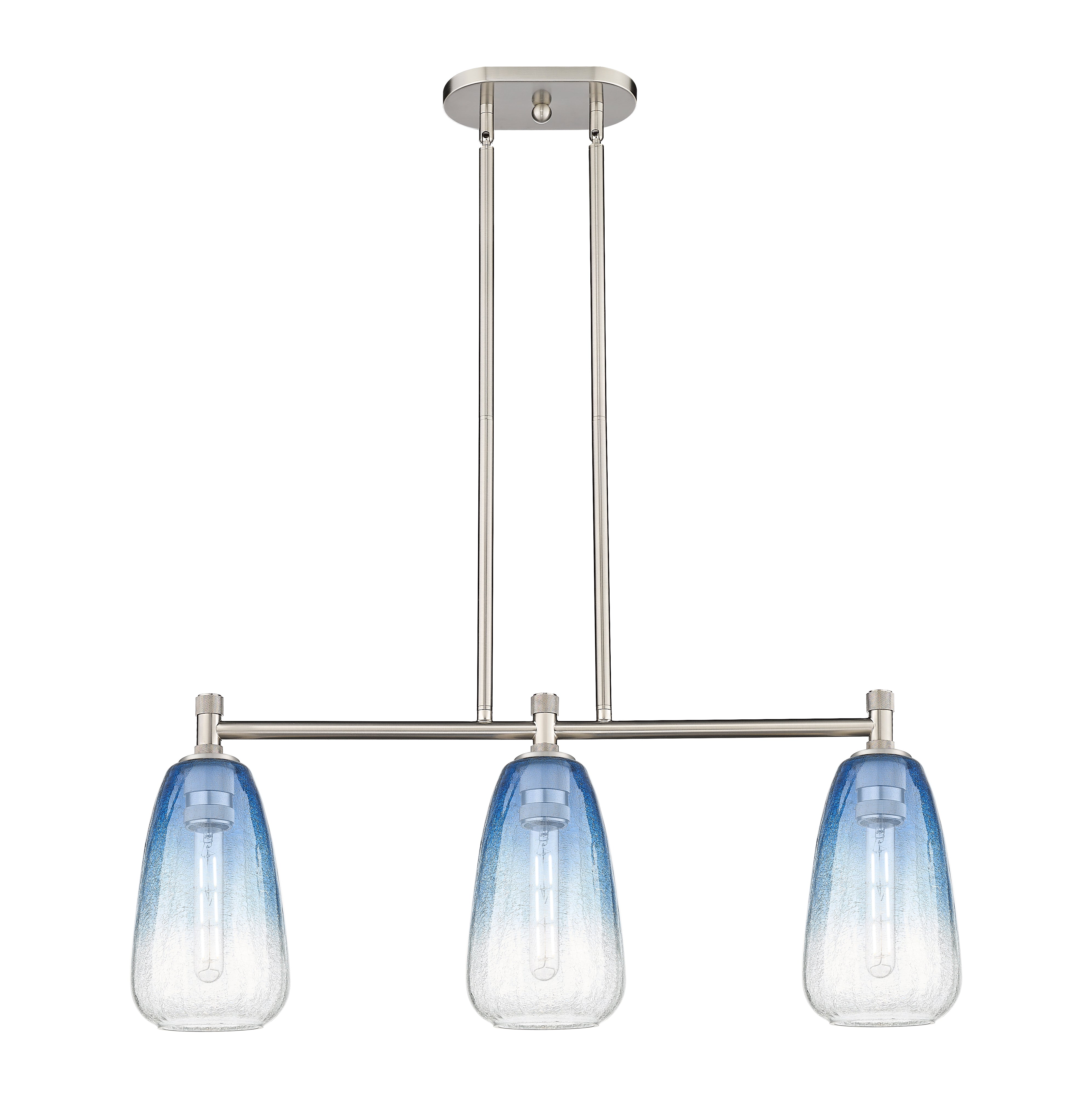 Downtown Urban Island Light Cast Brass Finish