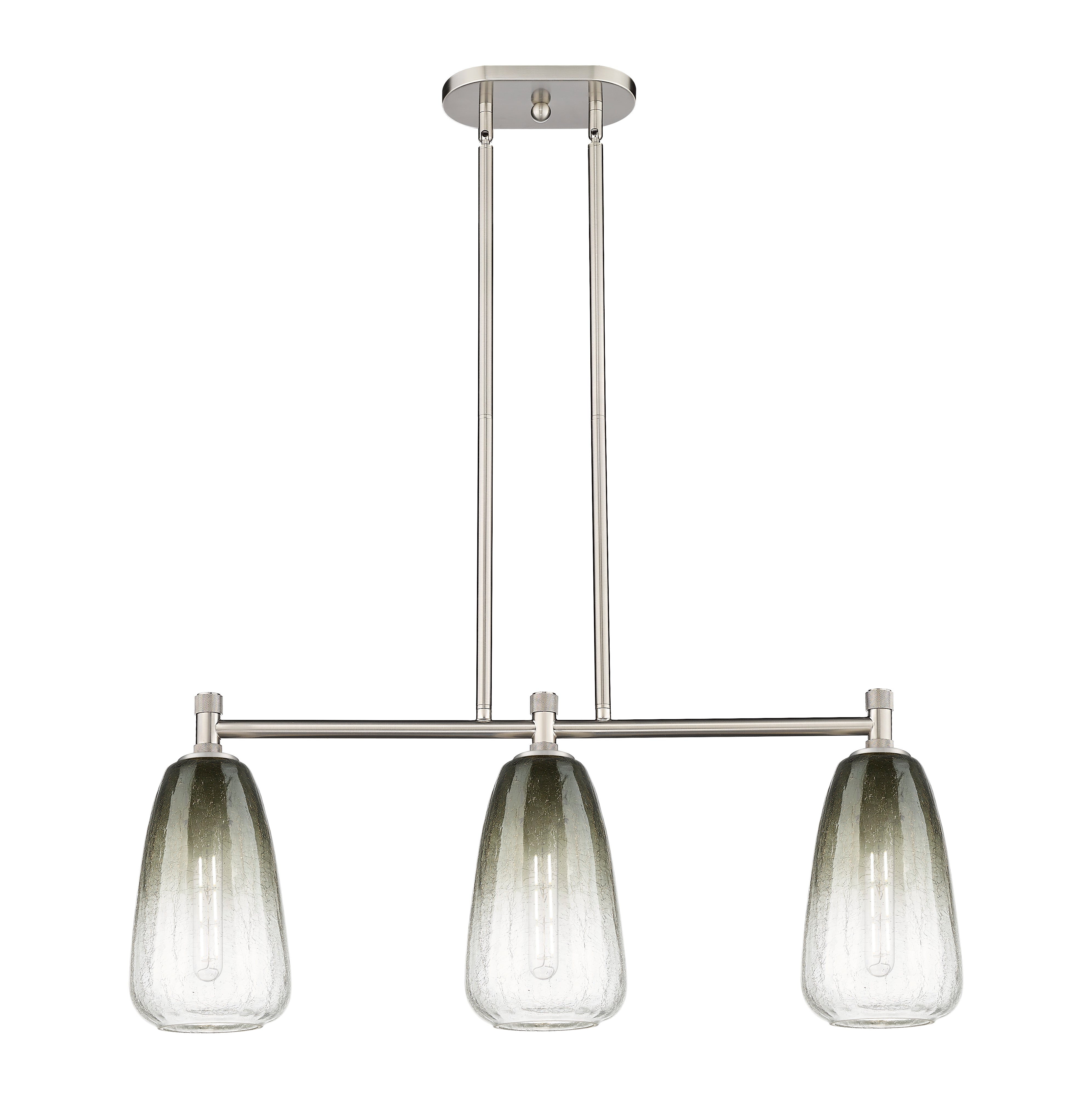 Downtown Urban Island Light Cast Brass Finish