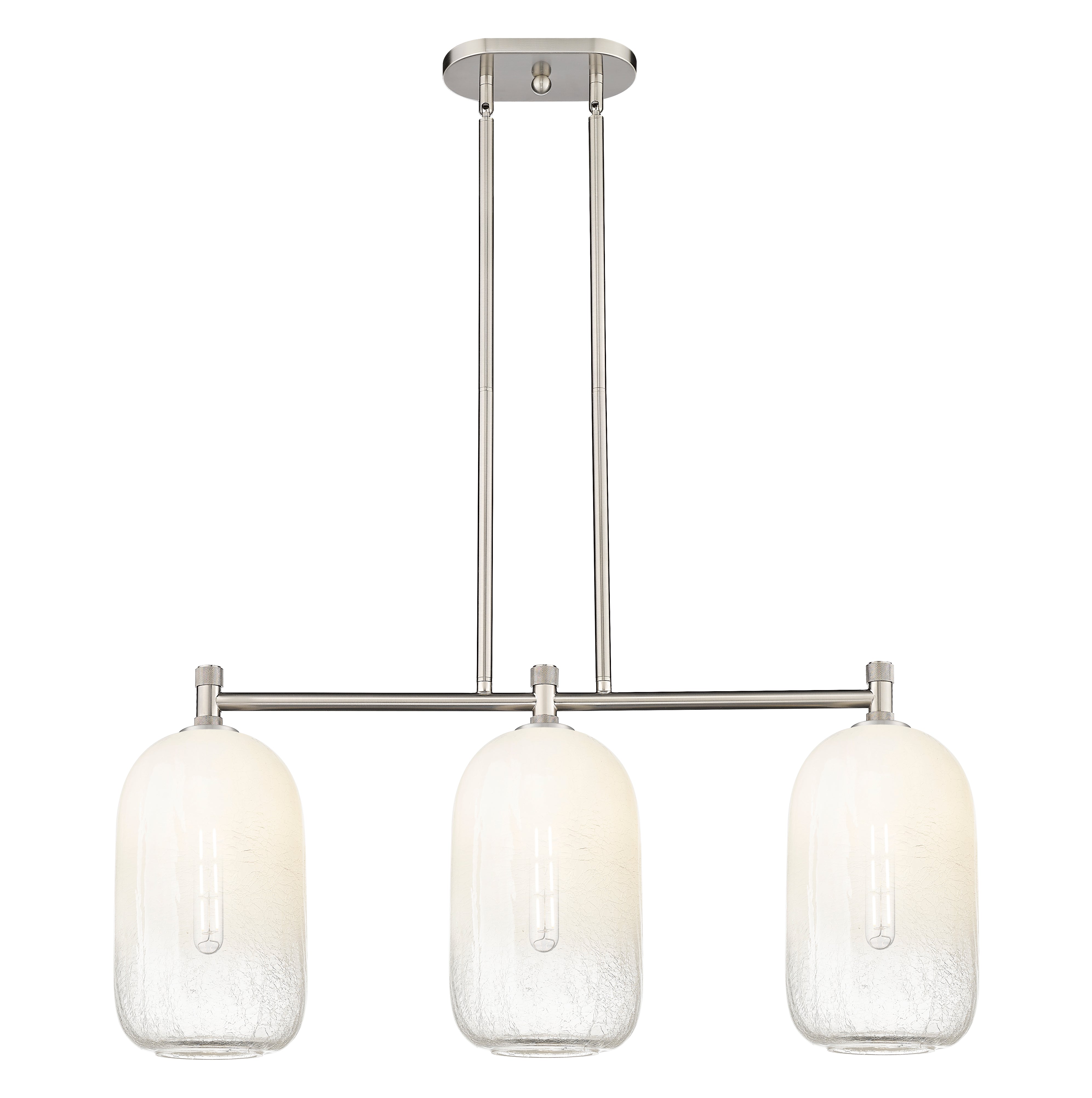 Downtown Urban Island Light Brass Glass