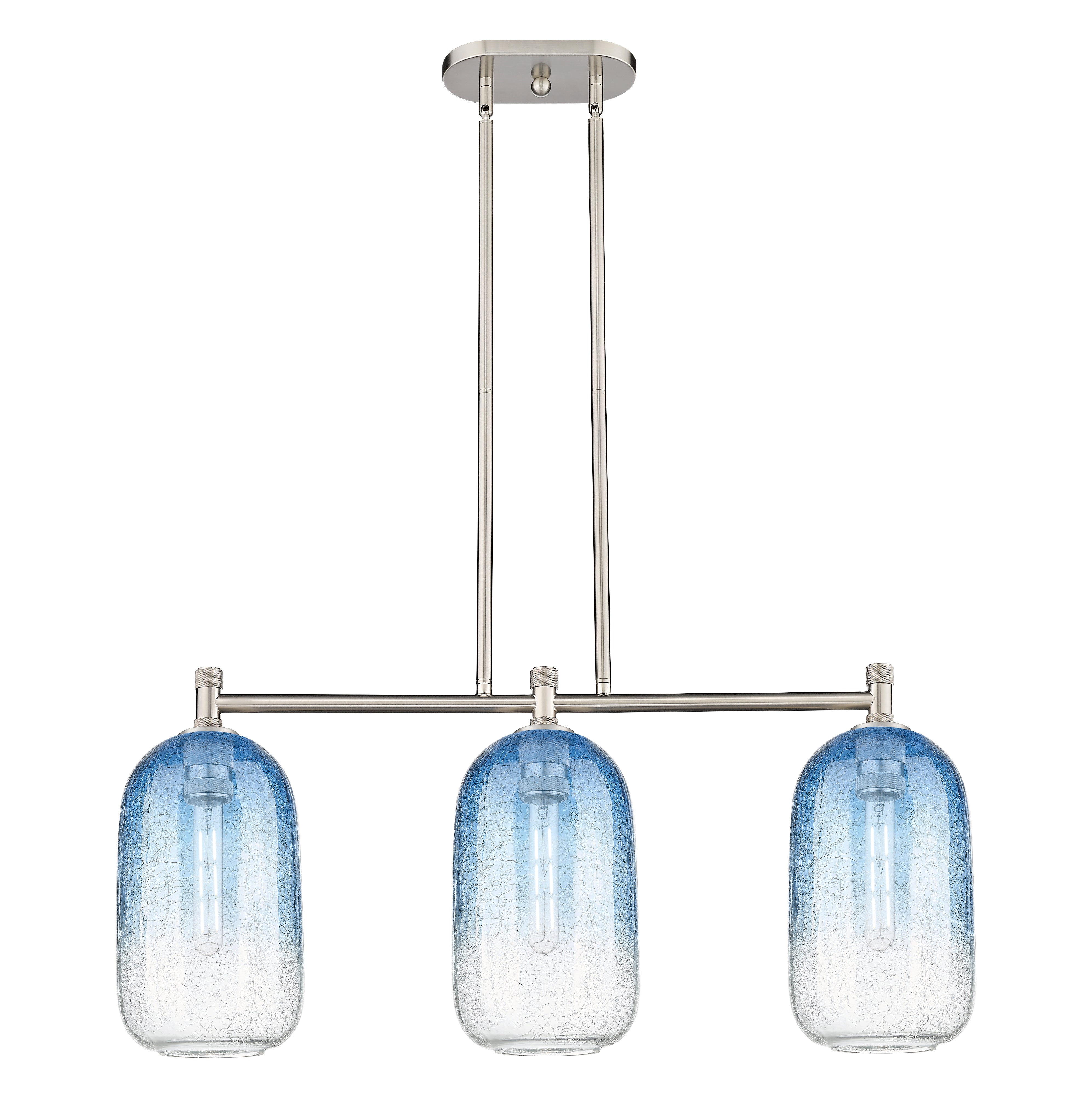 Downtown Urban Island Light Brass Glass