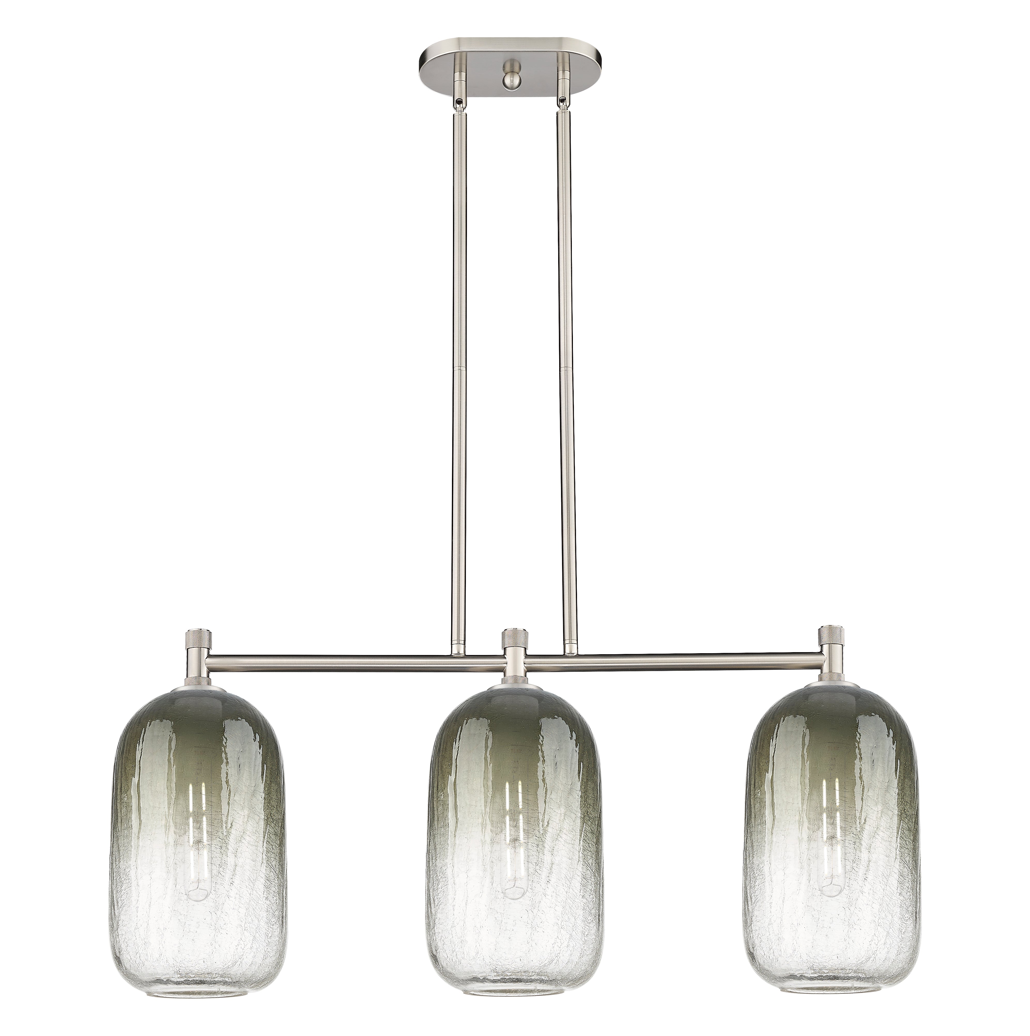 Downtown Urban Island Light Brass Glass