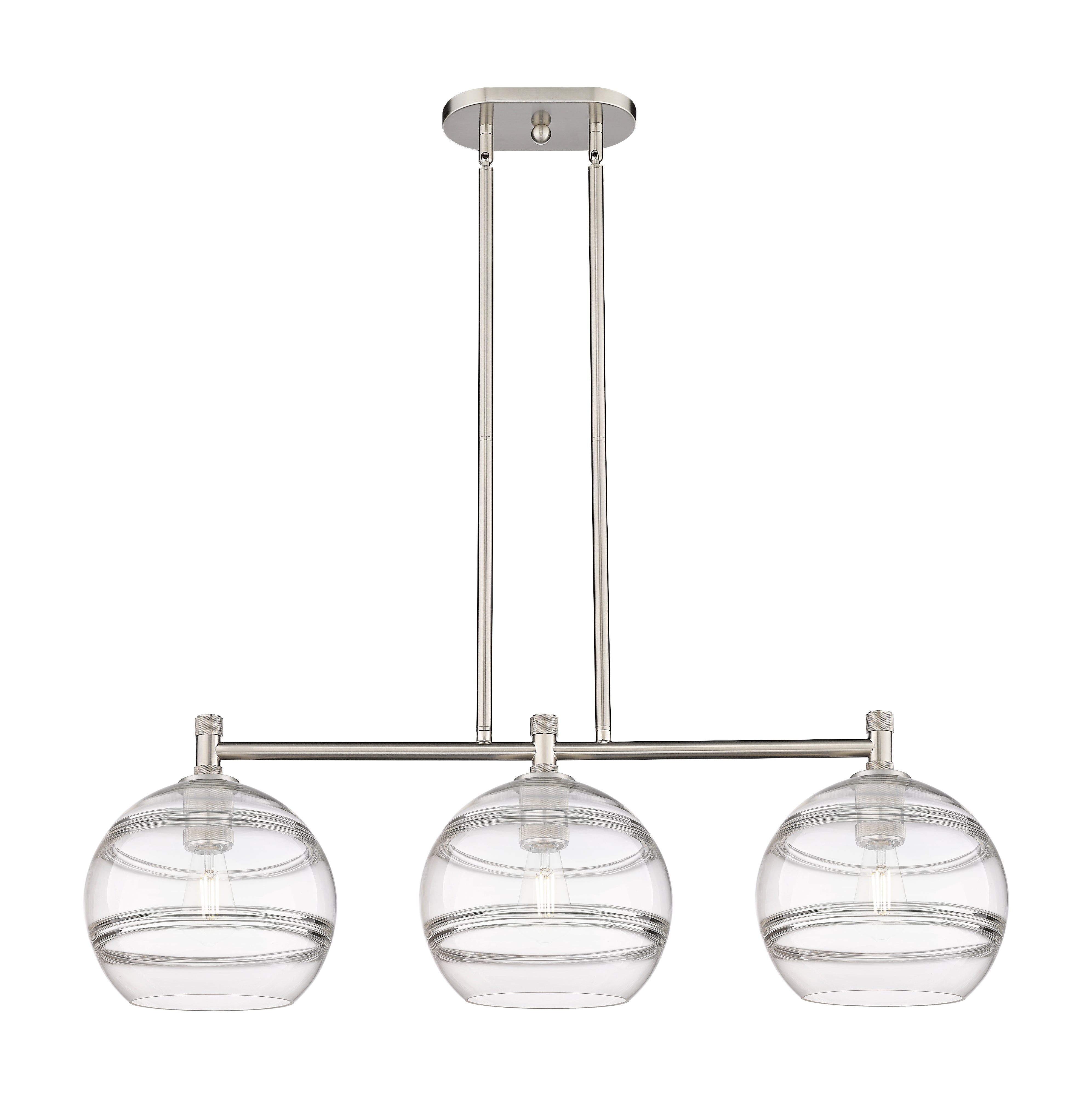 Downtown Urban Island Light Cast Brass
