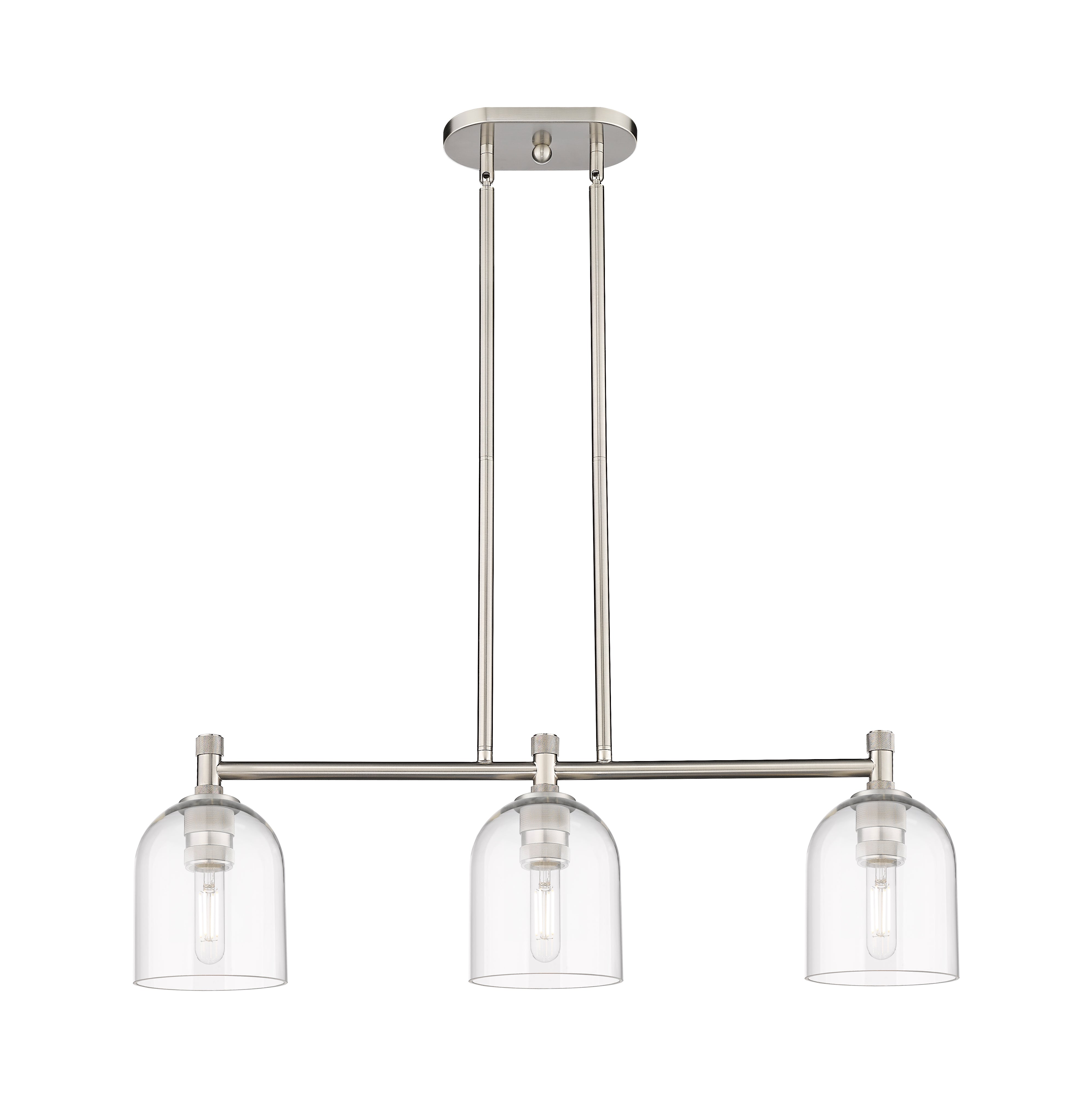Downtown Urban Island Light Cast Brass