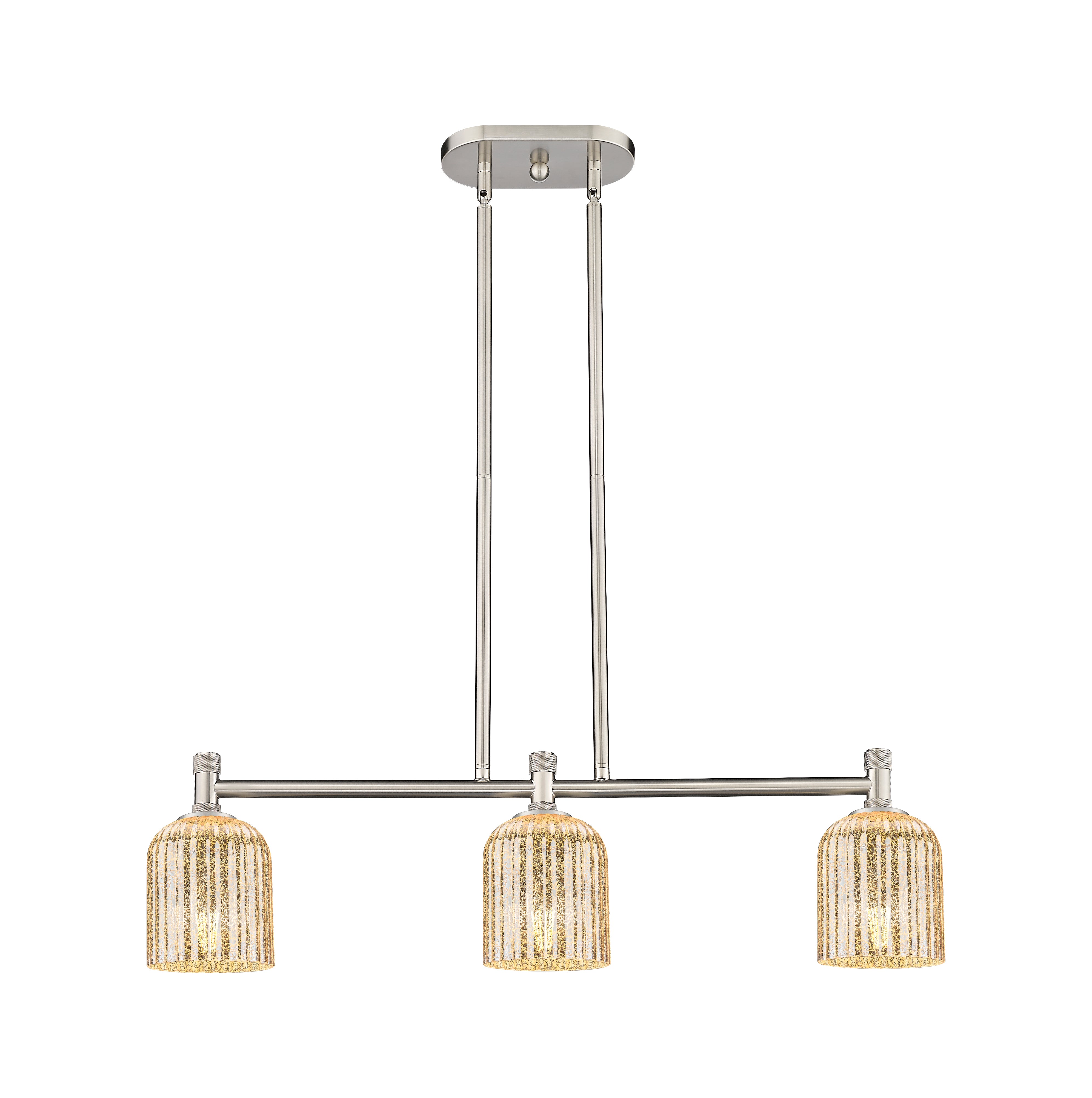 Downtown Urban Island Light Cast Brass
