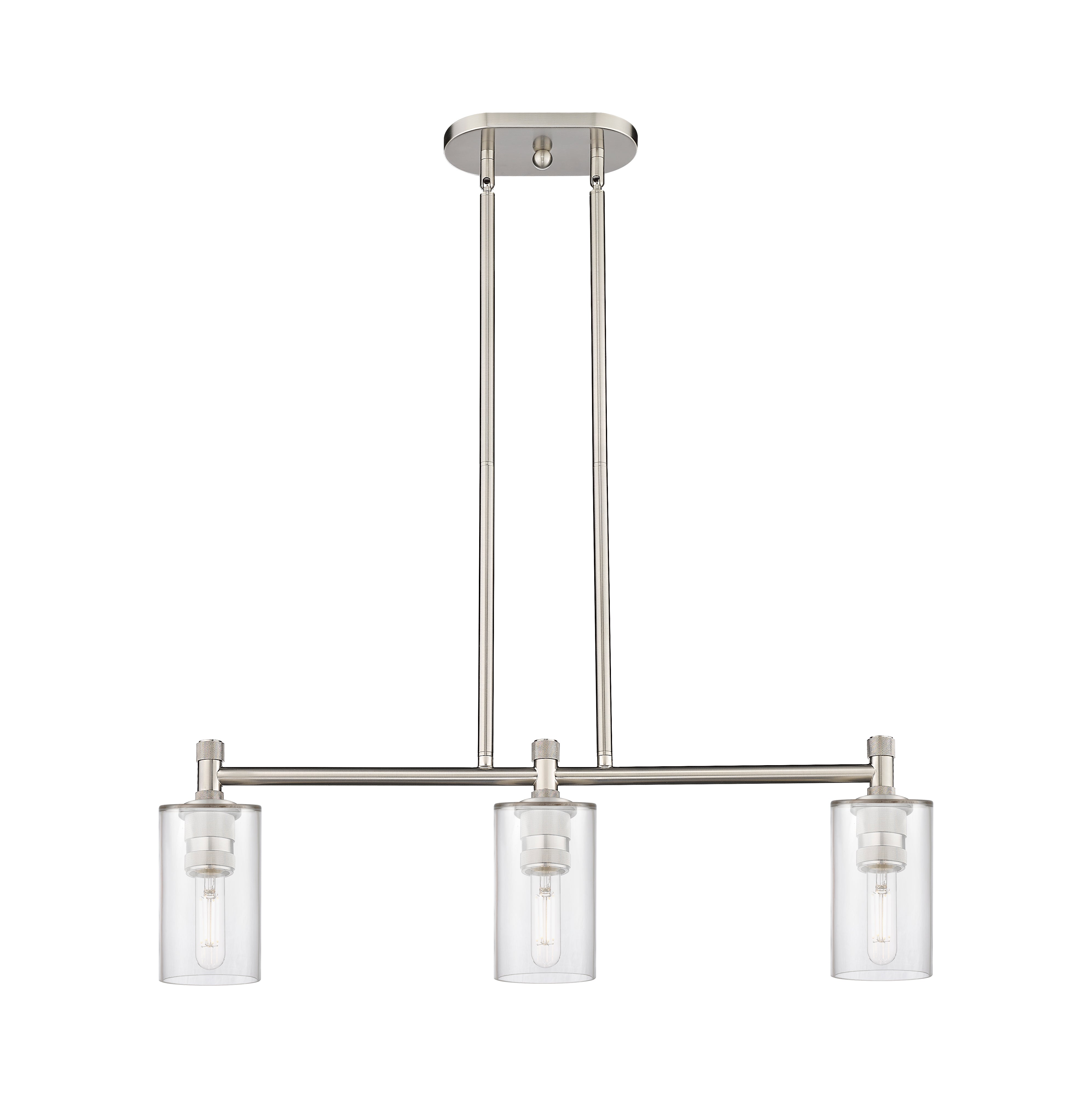 Downtown Urban Island Light Brass Glass
