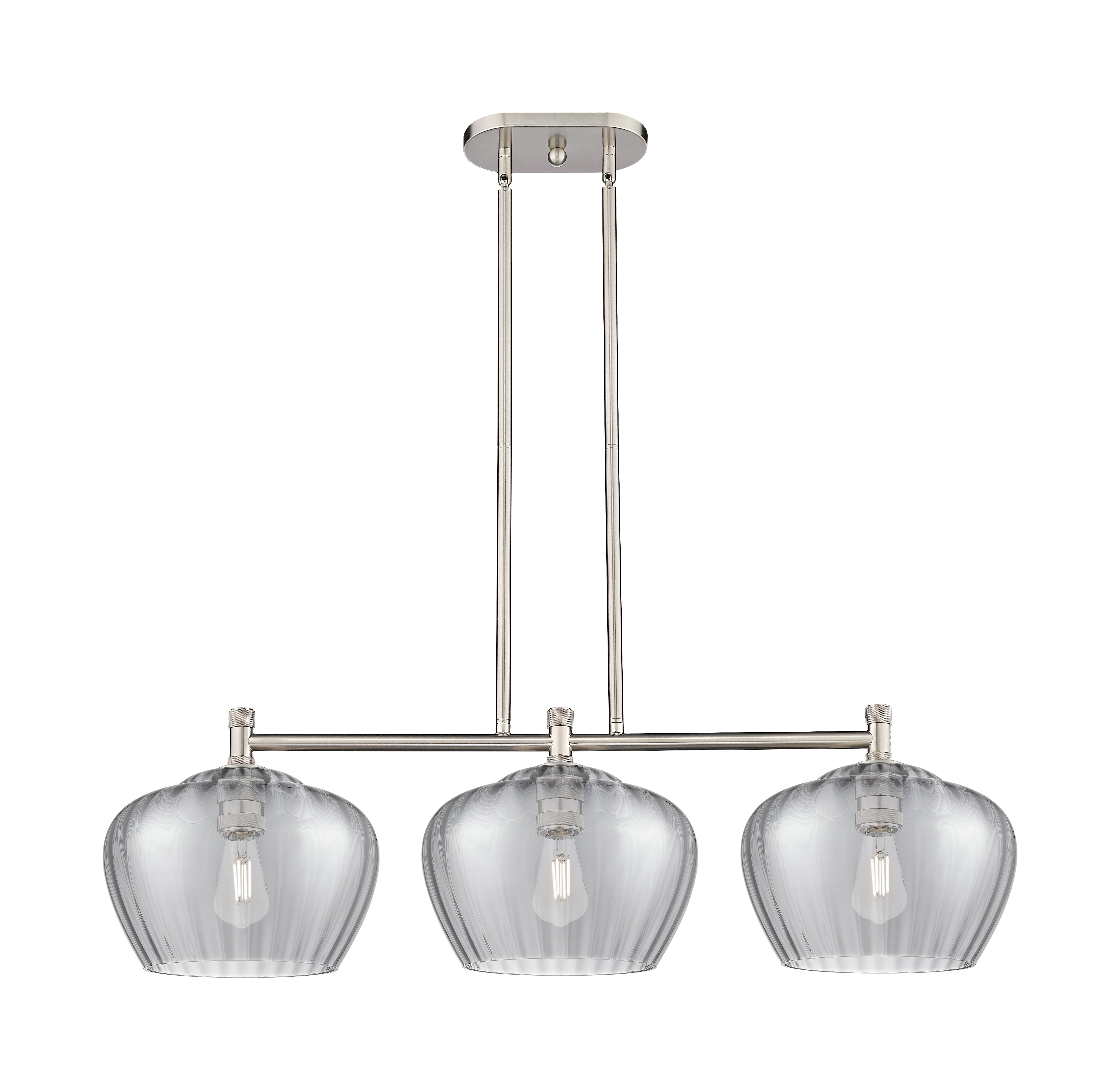 Downtown Urban Island Light Cast Brass Steel