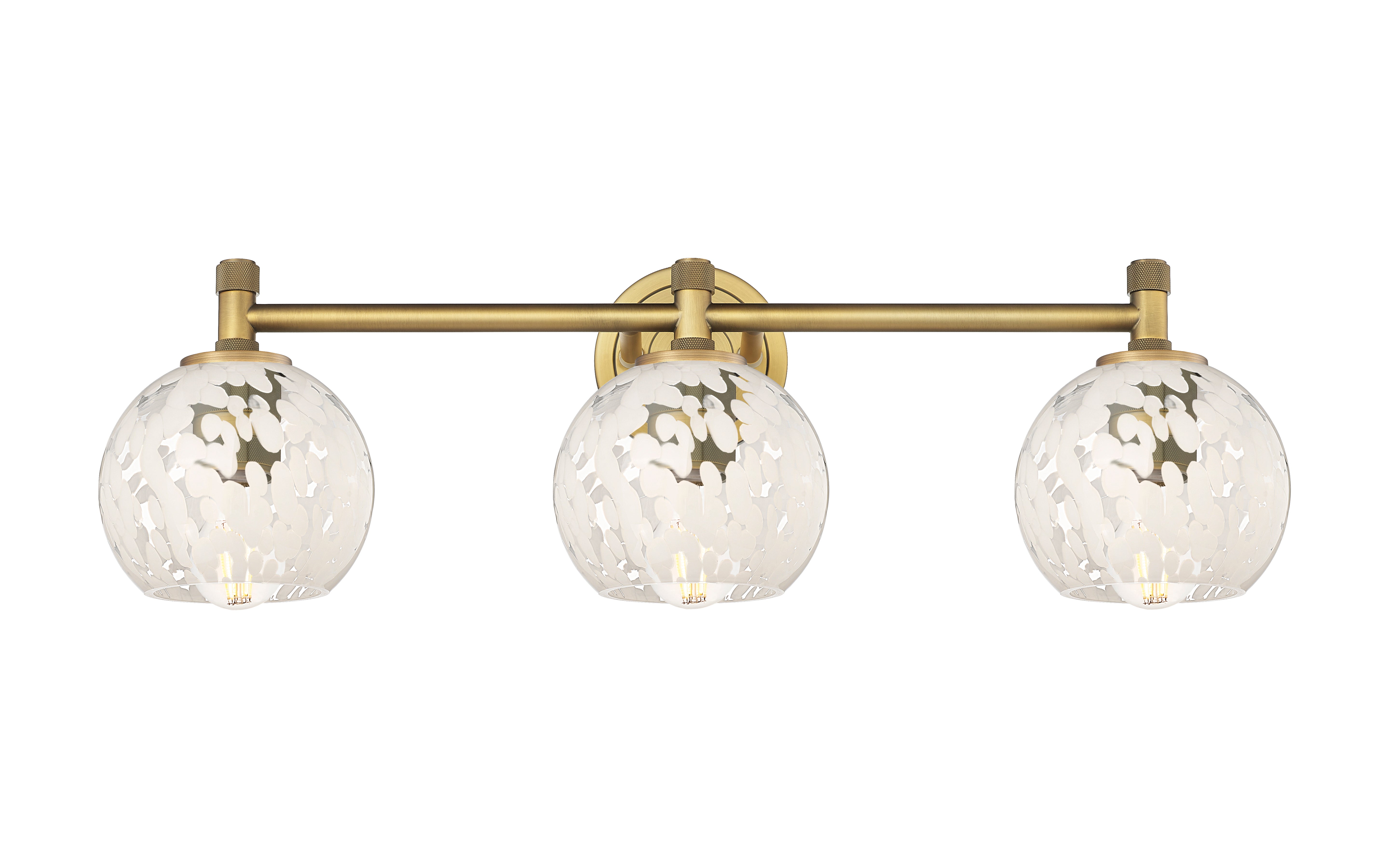 Downtown Urban Bath Vanity Light Brass Glass