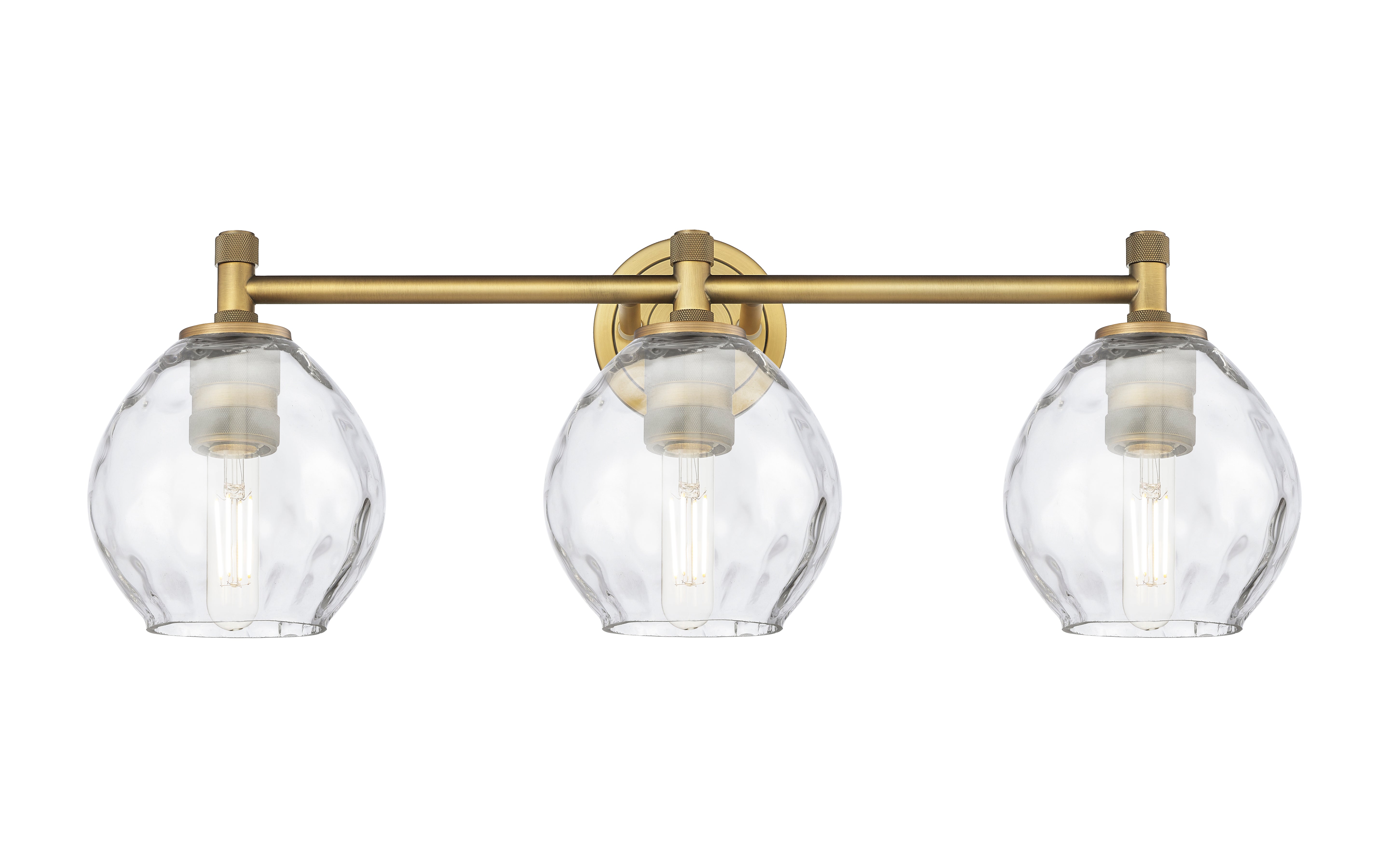 Downtown Urban Bath Vanity Light Brass Glass