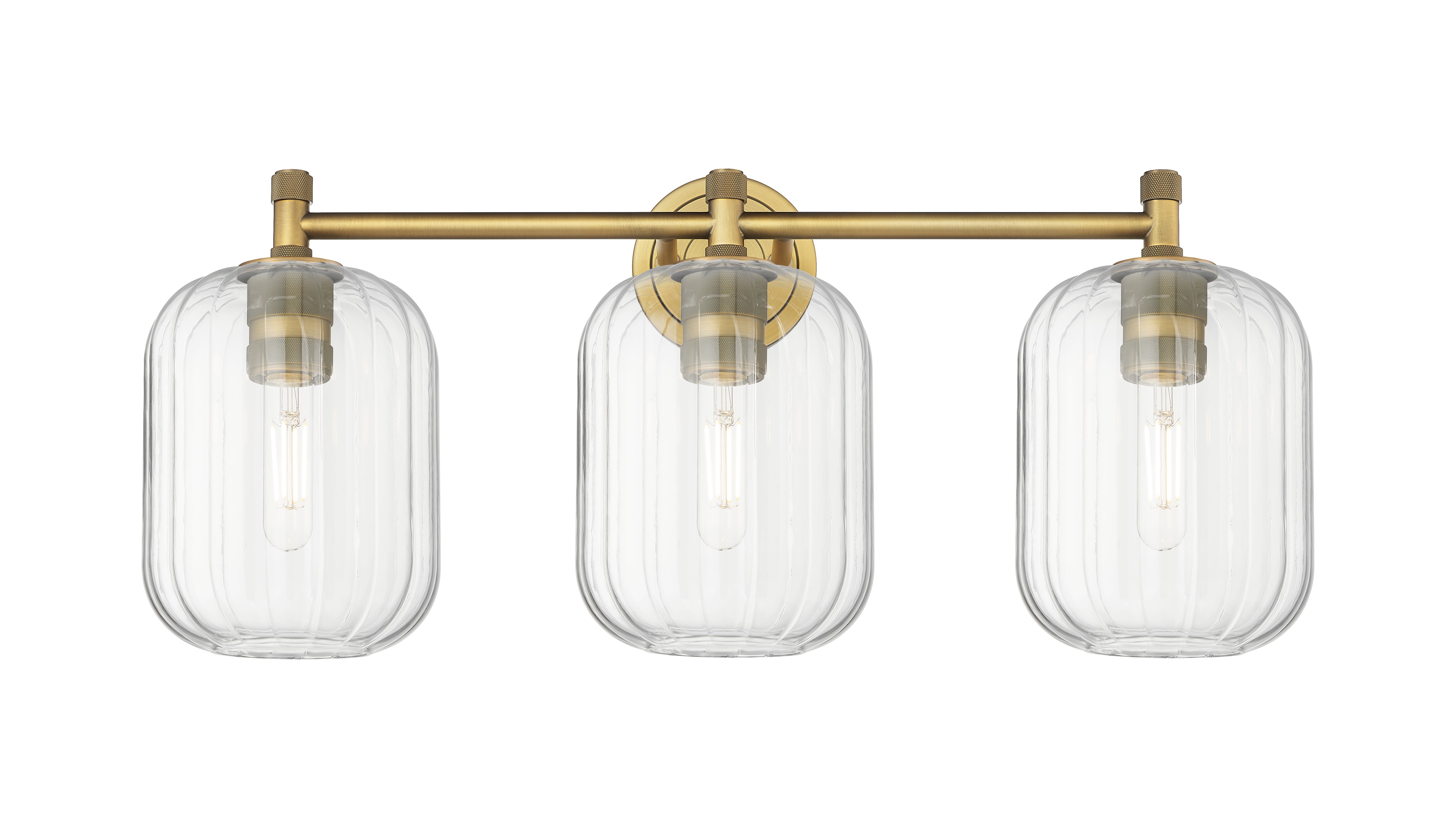 Downtown Urban Bath Vanity Light Steel Brass