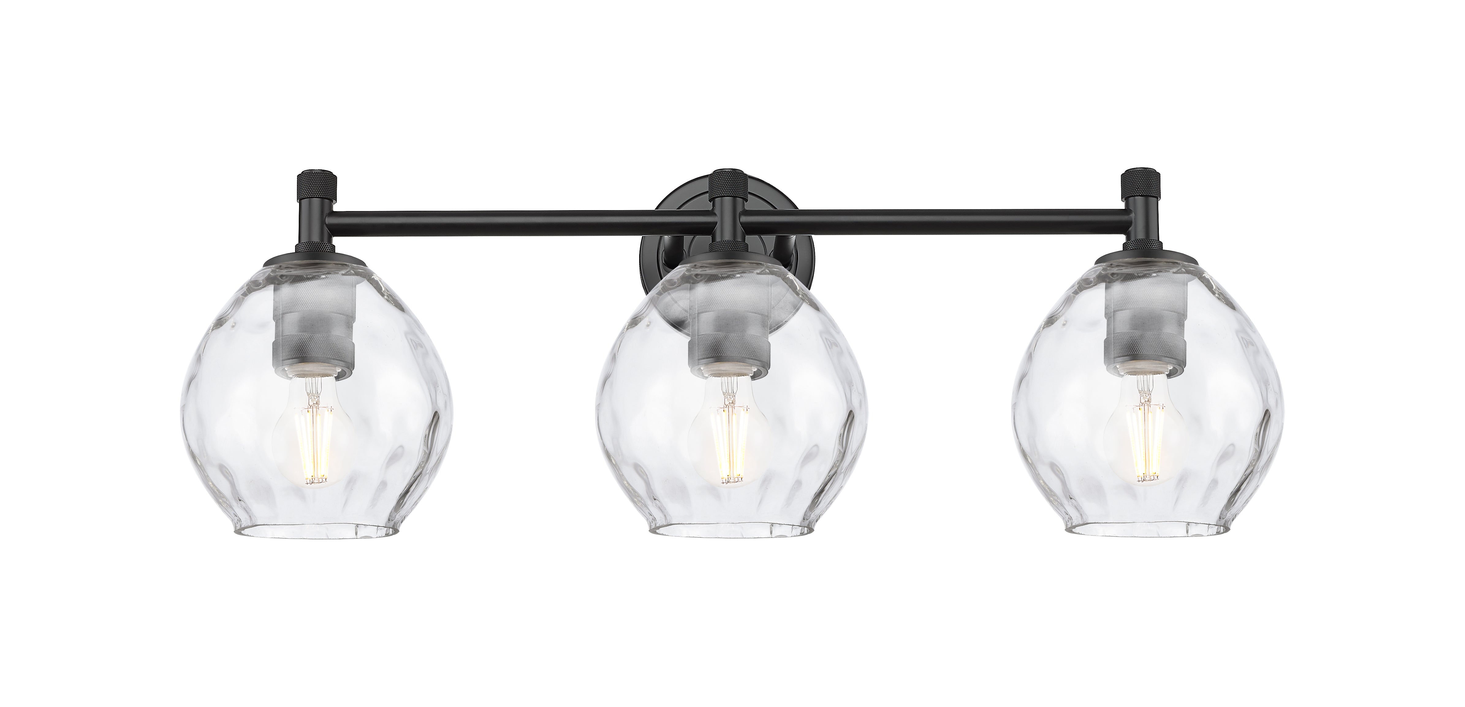 Downtown Urban Bath Vanity Light Brass Glass