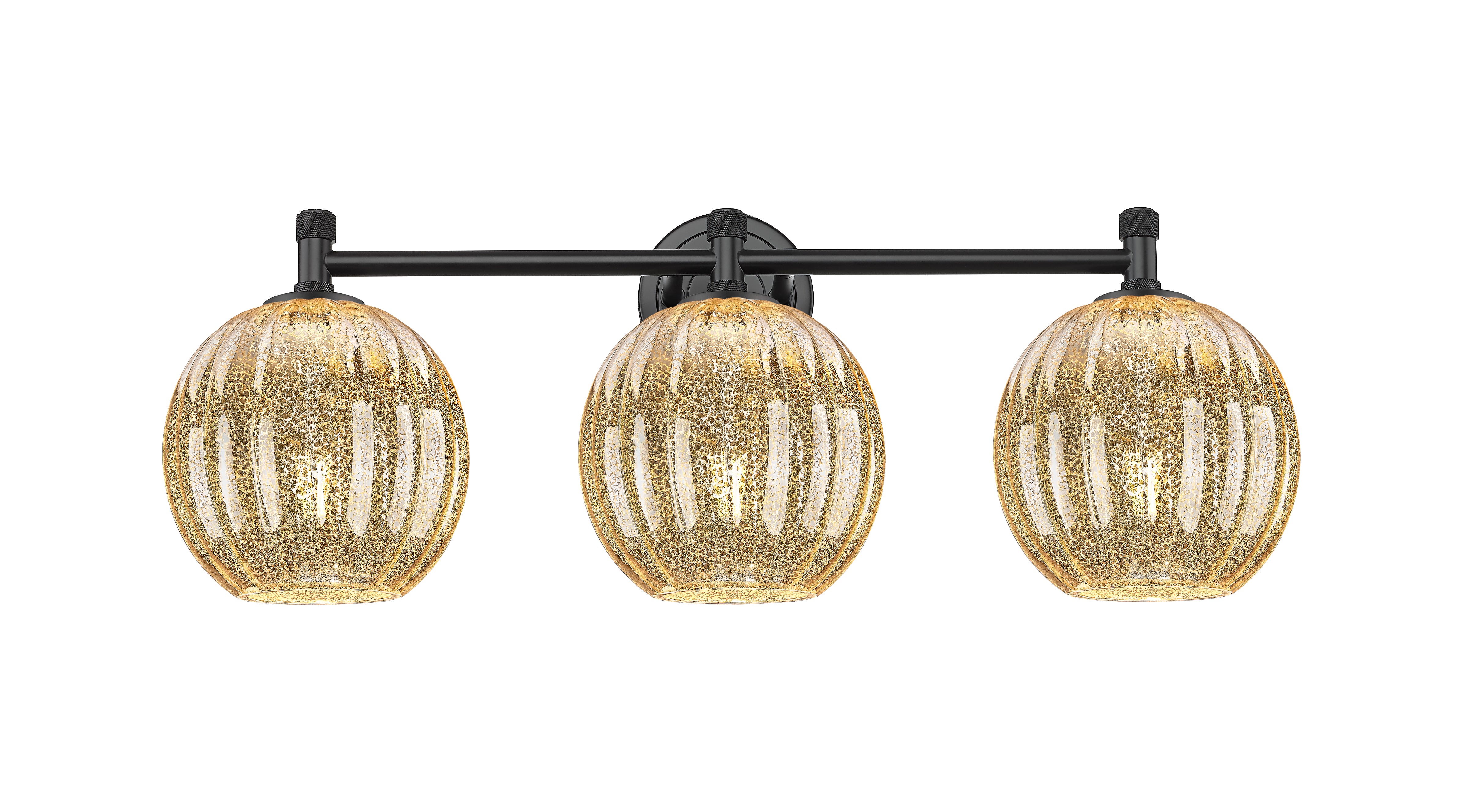 Downtown Urban Bath Vanity Light Glass Brass