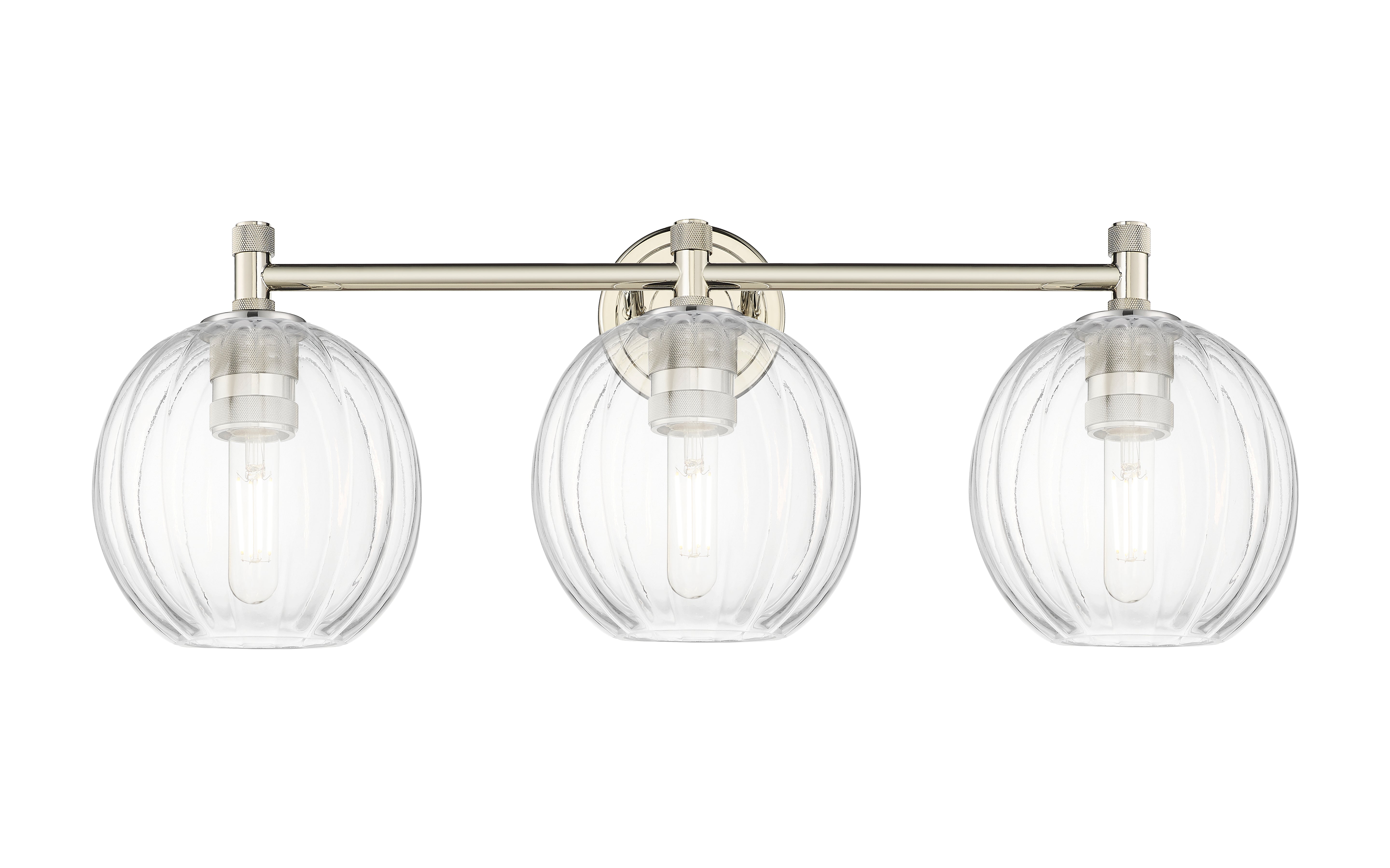 Downtown Urban Bath Vanity Light Glass Brass