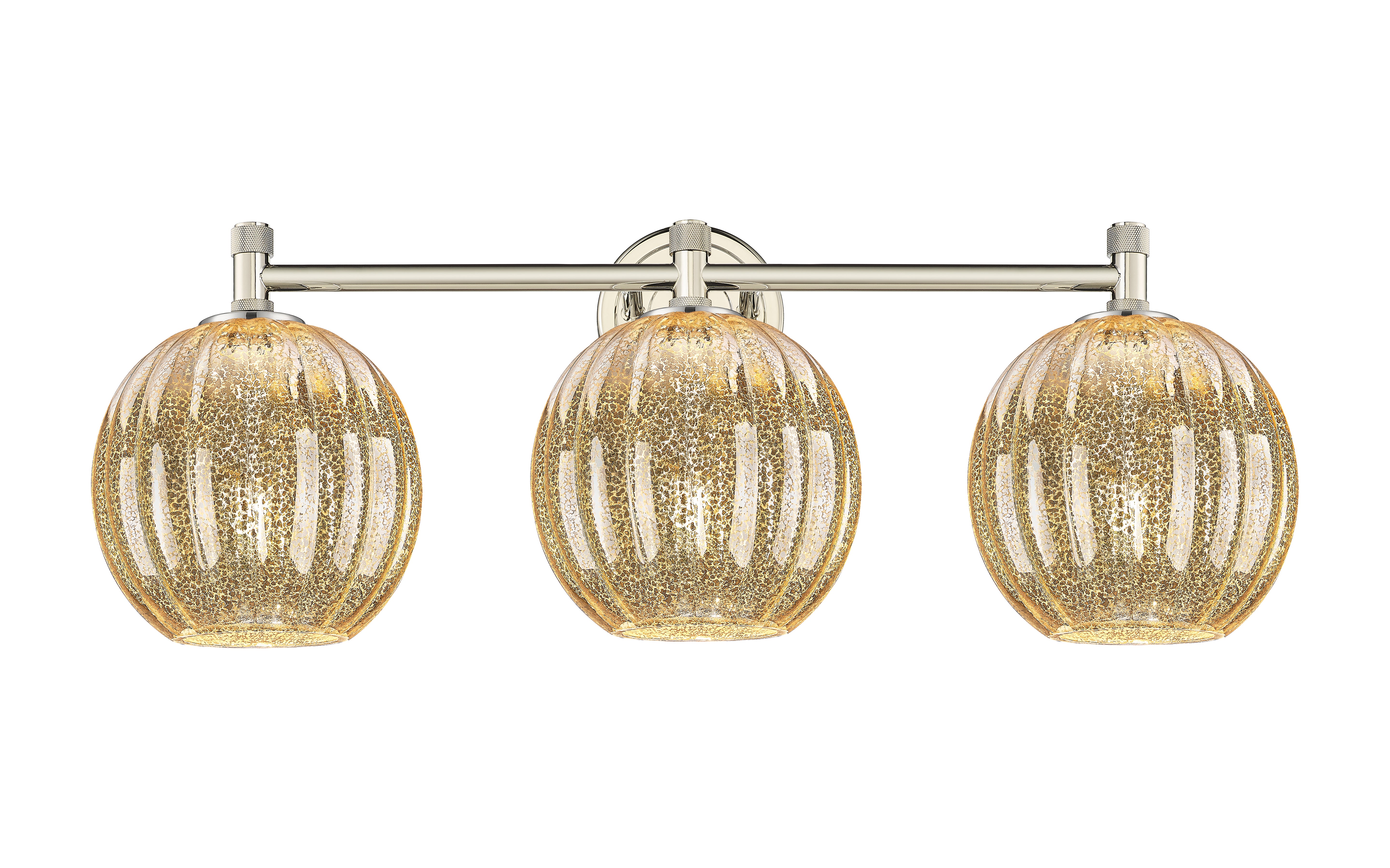 Downtown Urban Bath Vanity Light Glass Brass