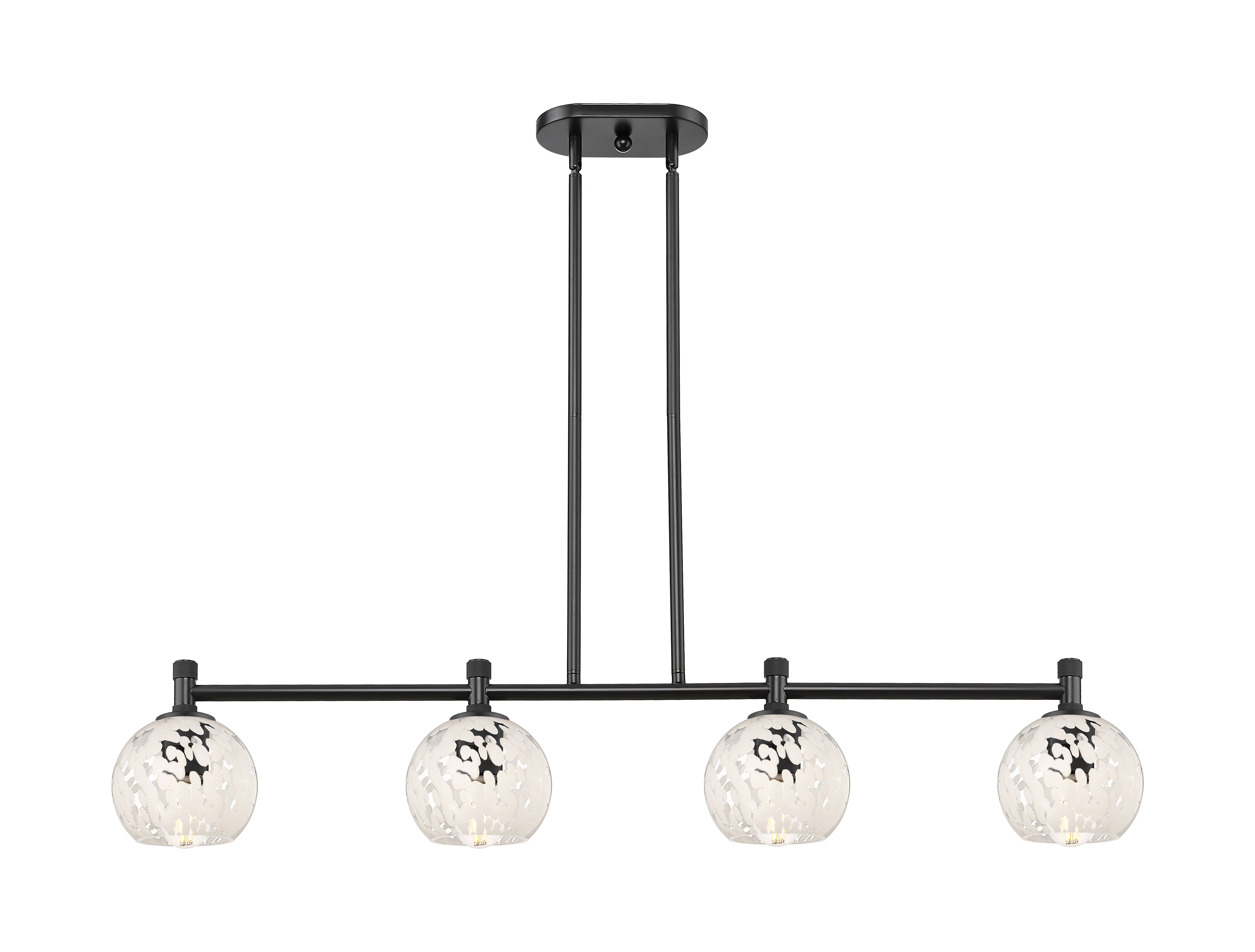 Downtown Urban Island Light Glass Brass Steel