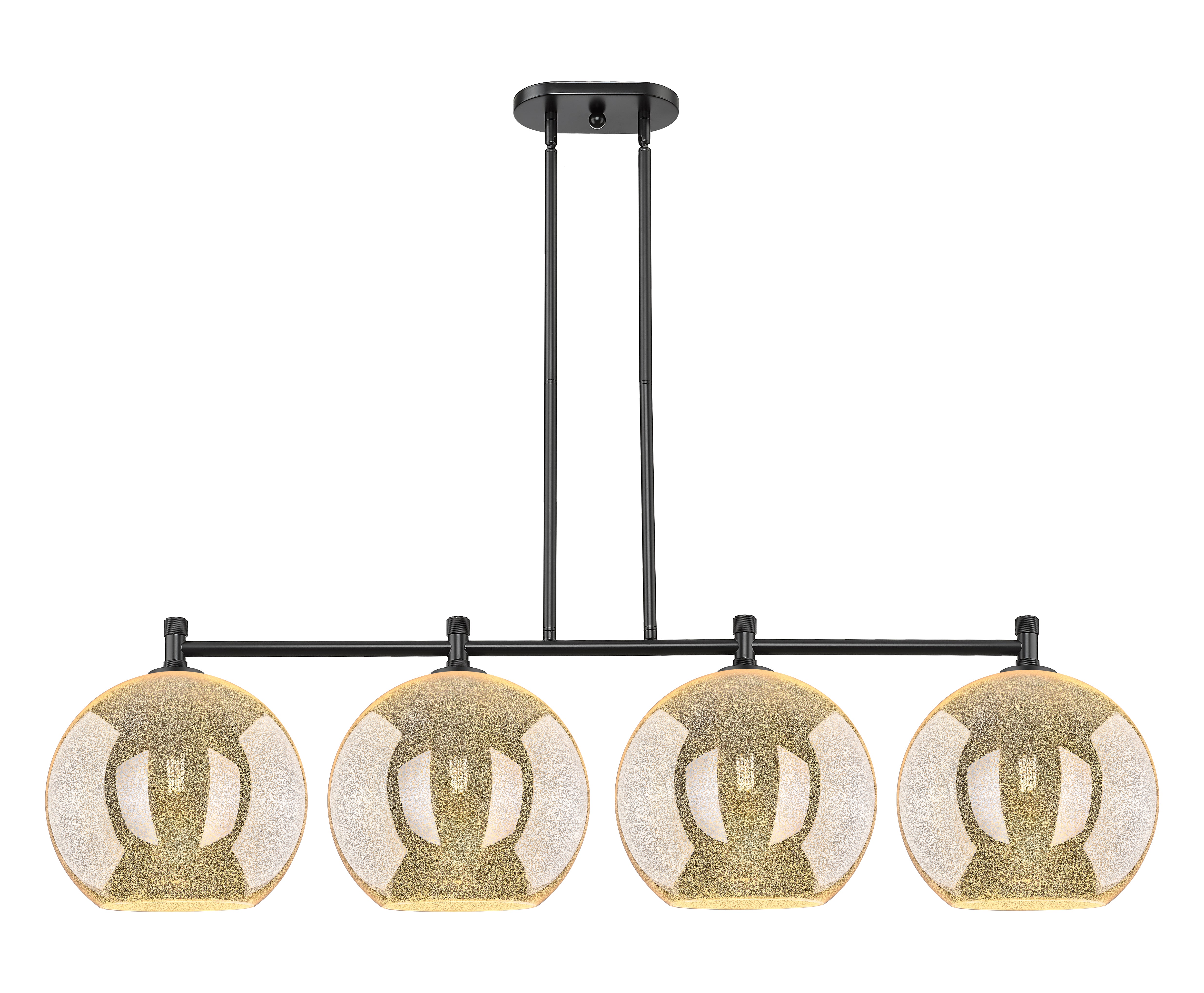 Downtown Urban Island Light Cast Brass