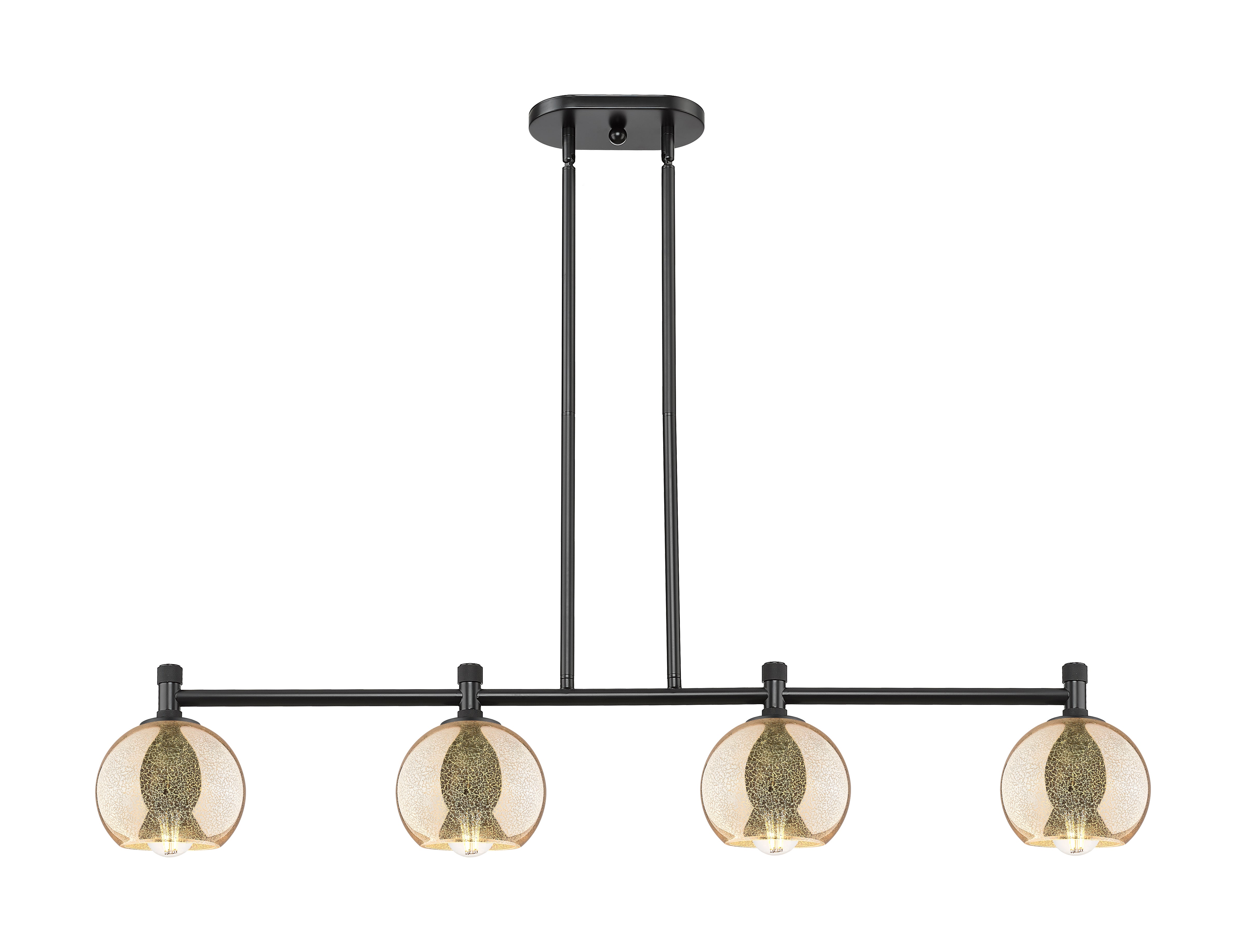 Downtown Urban Island Light Cast Brass Steel