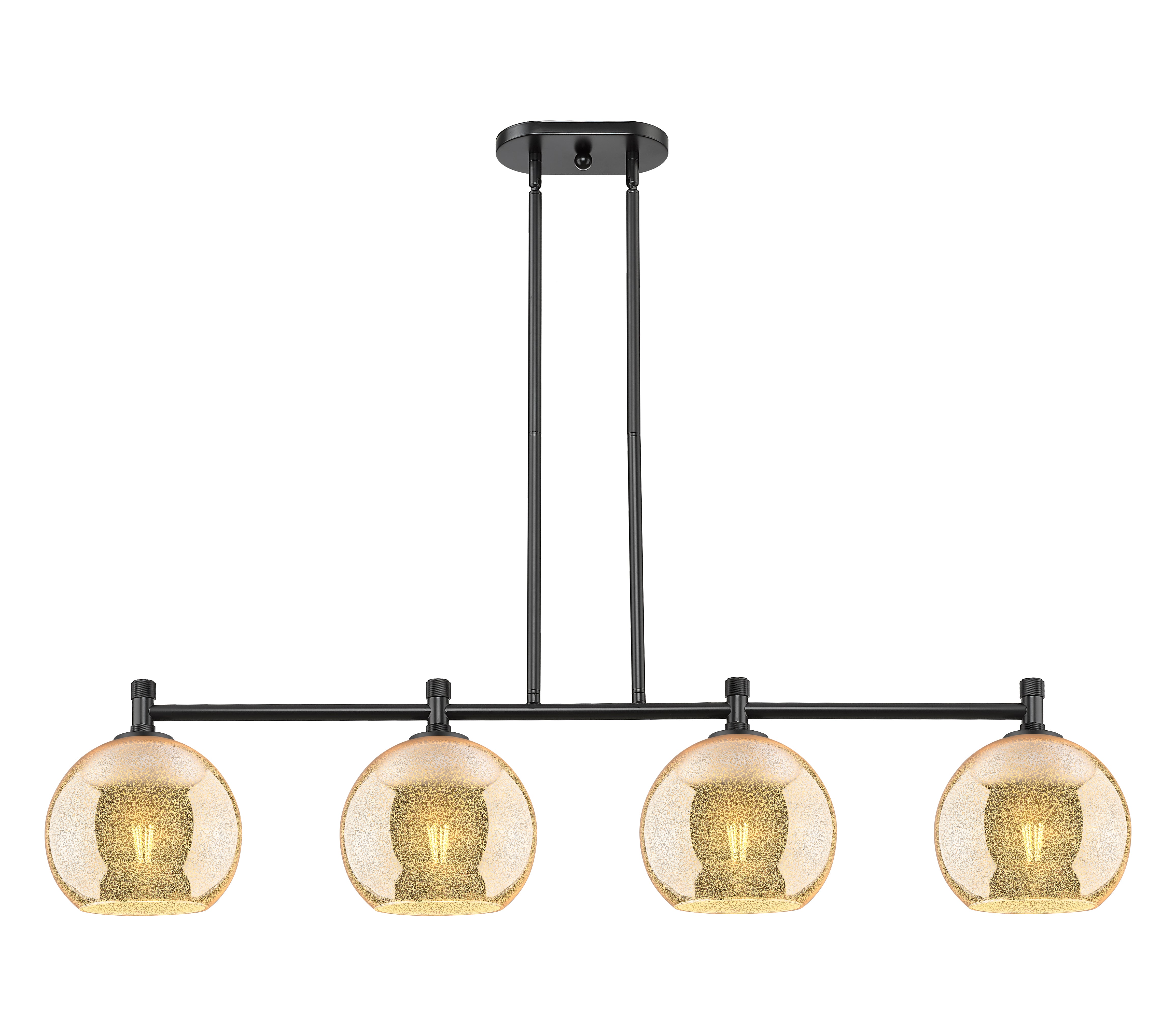 Downtown Urban Island Light Steel Glass