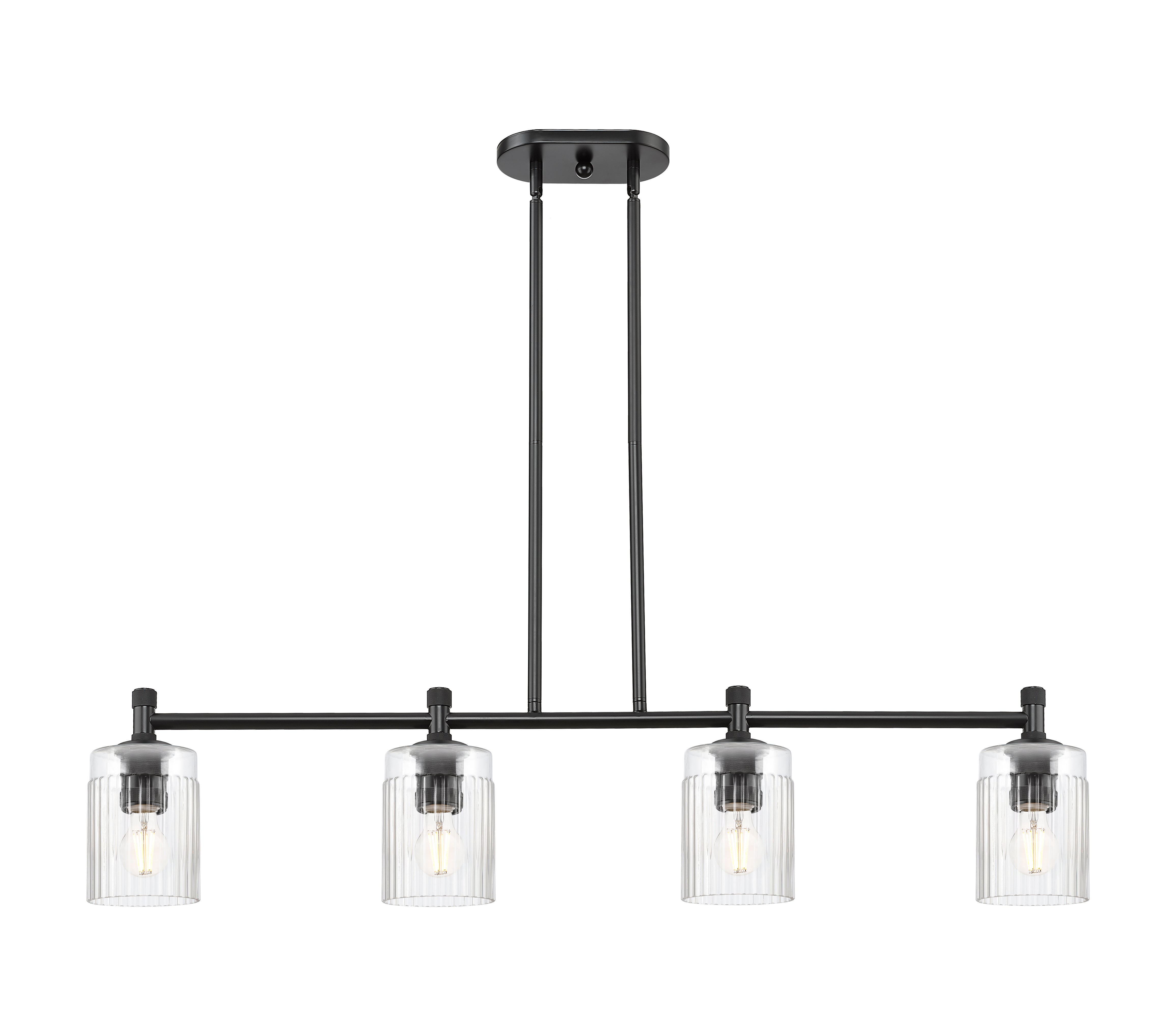 Downtown Urban Island Light Cast Brass