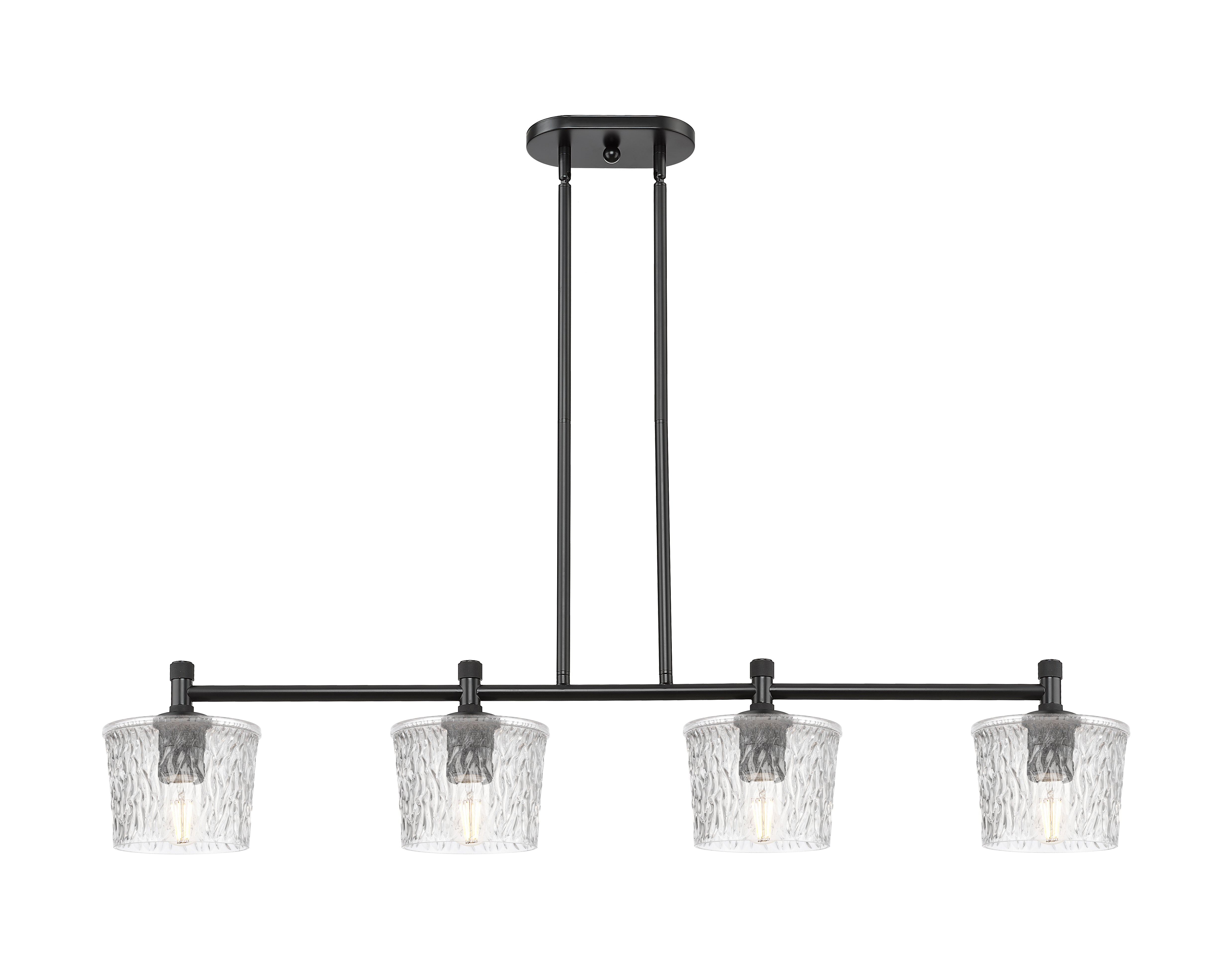 Downtown Urban Island Light Cast Brass