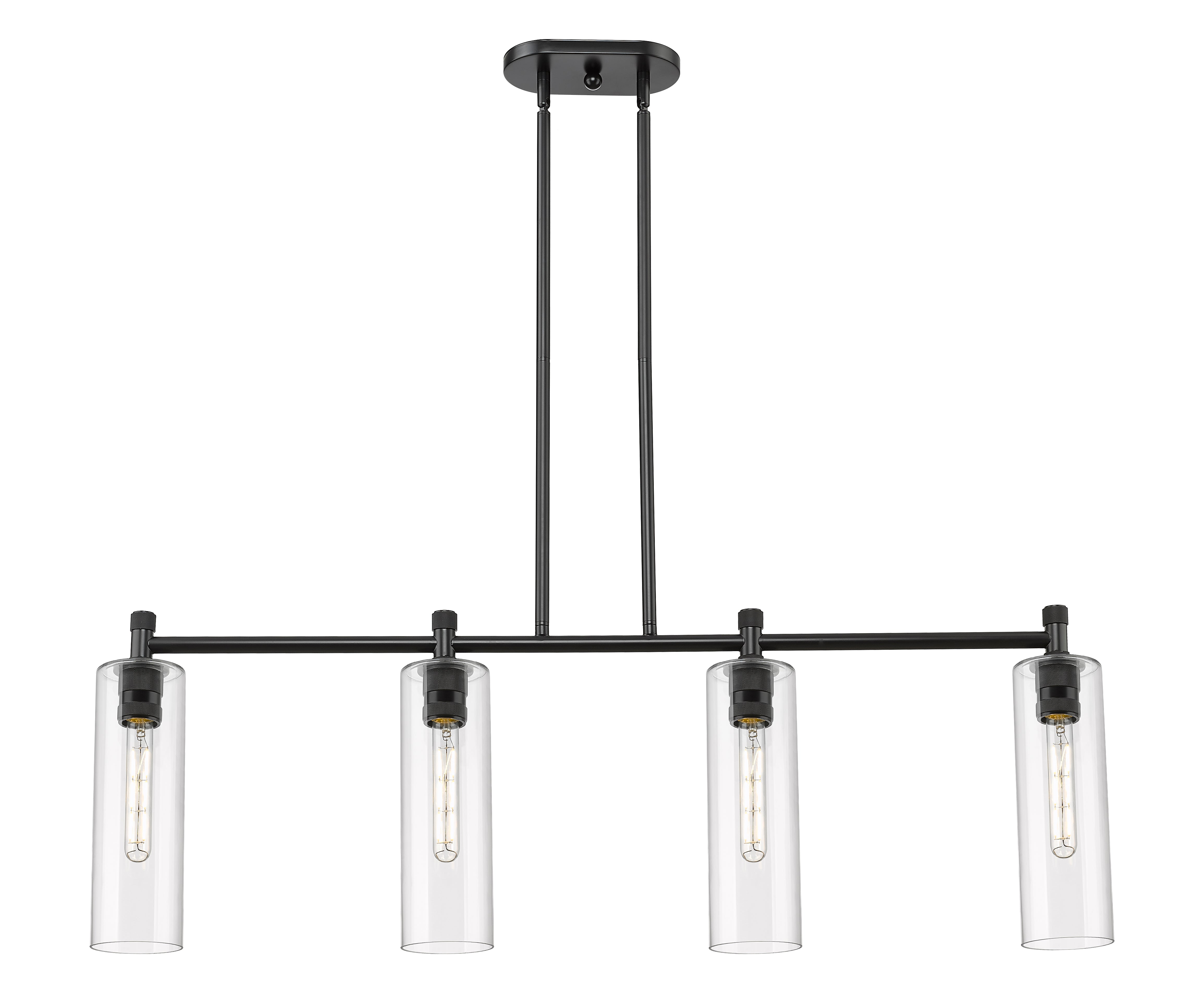 Downtown Urban Island Light Brass Finish