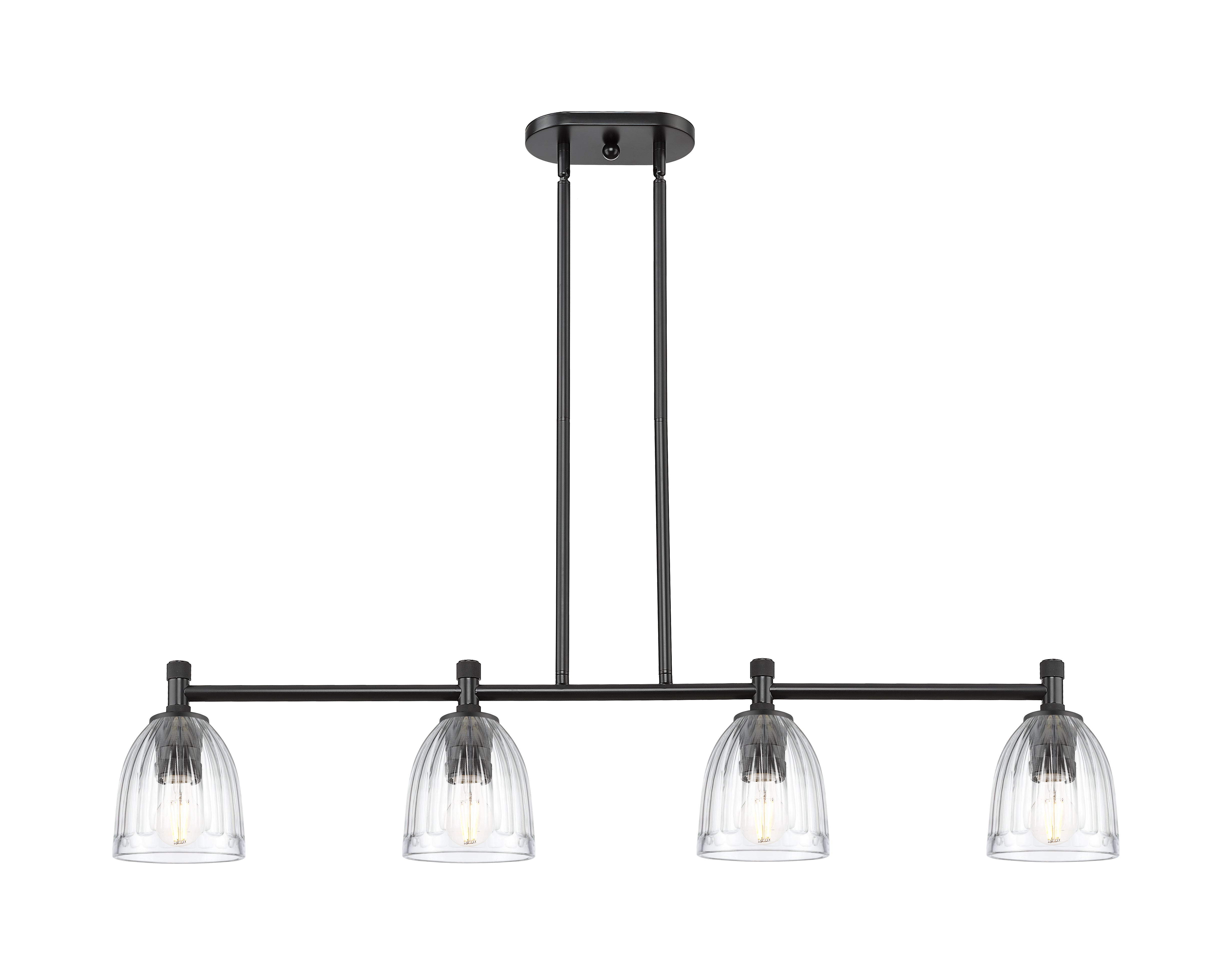 Downtown Urban Island Light Cast Brass Steel