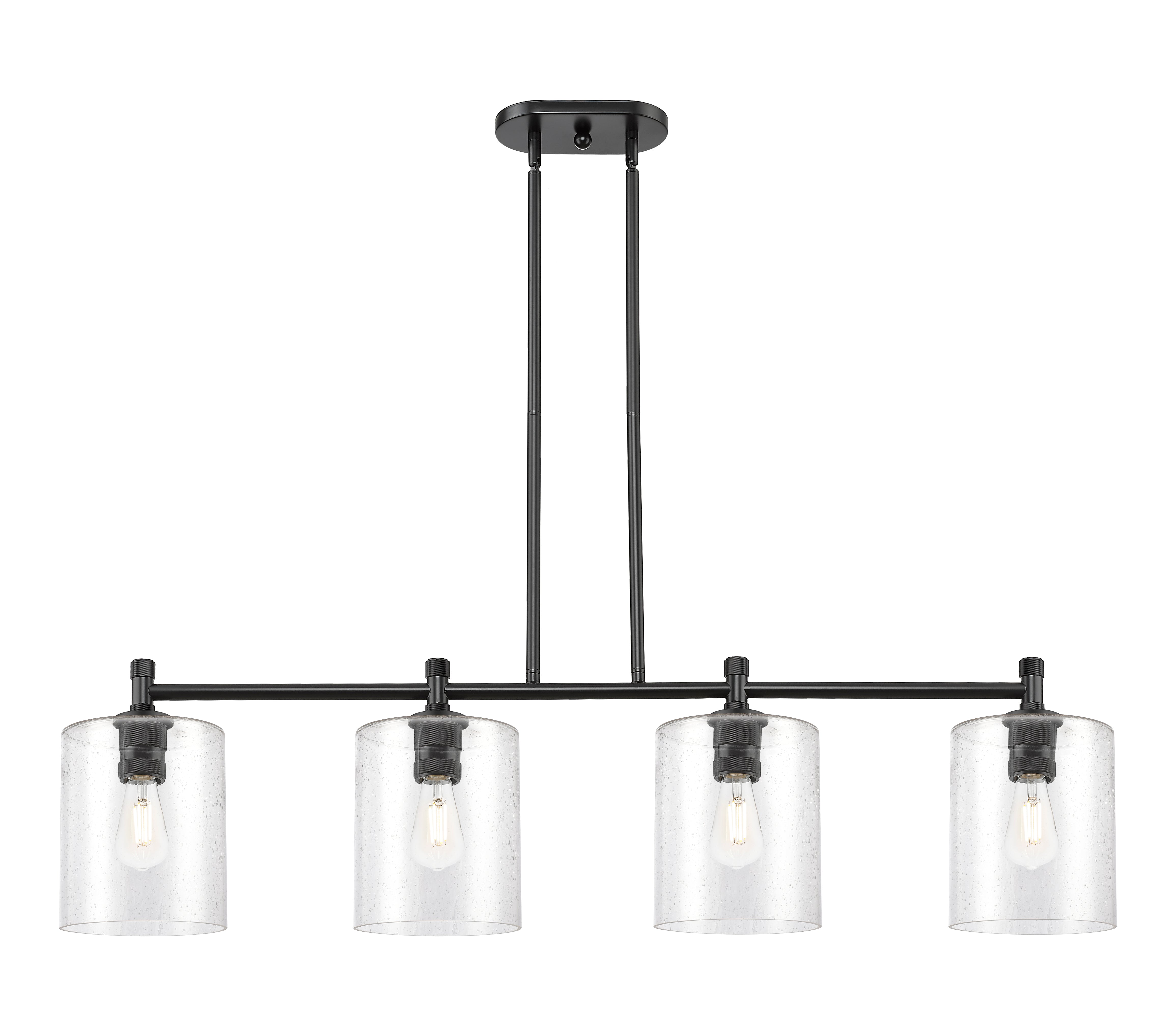 Downtown Urban Island Light Cast Brass