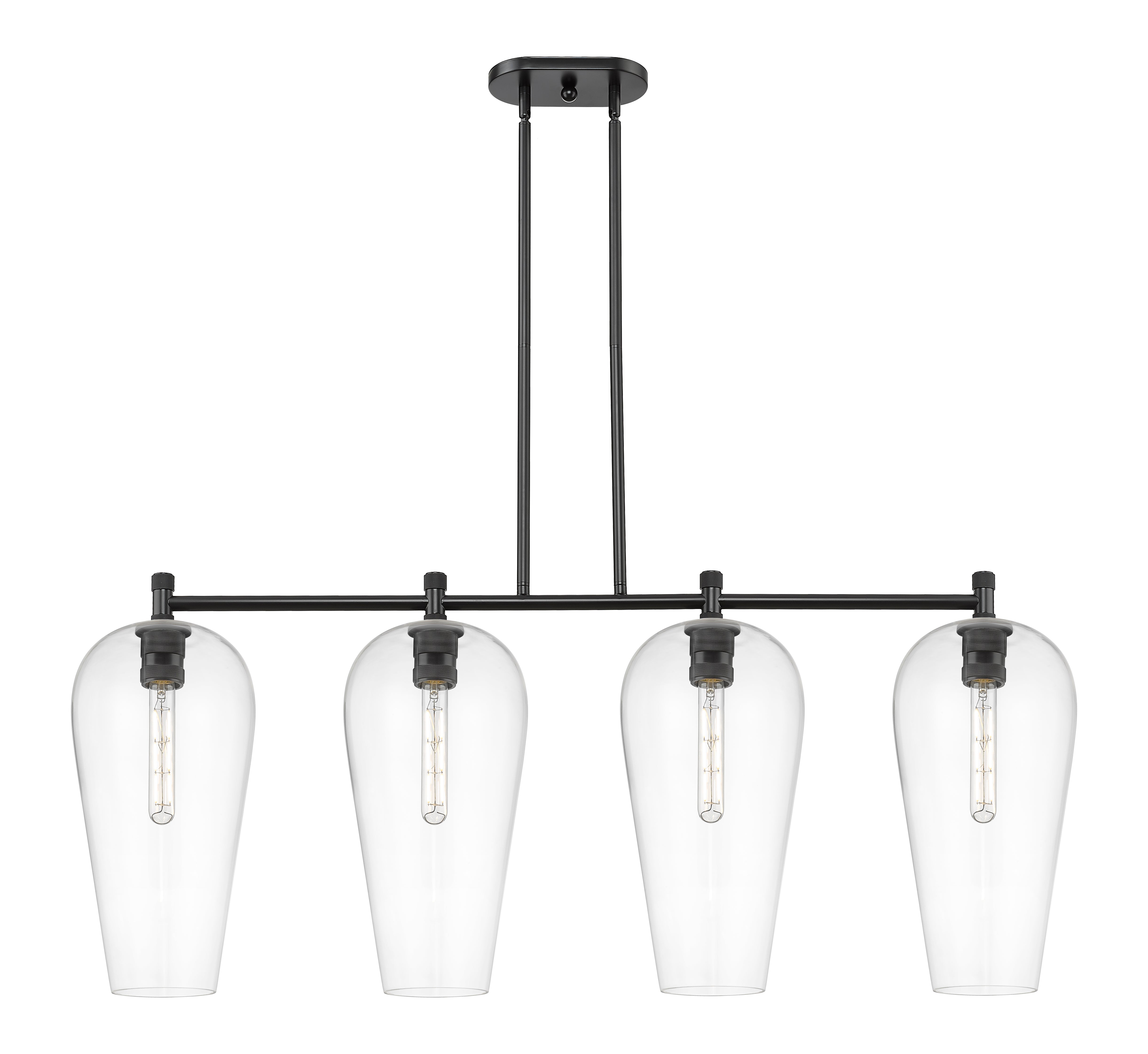 Downtown Urban Island Light Cast Brass