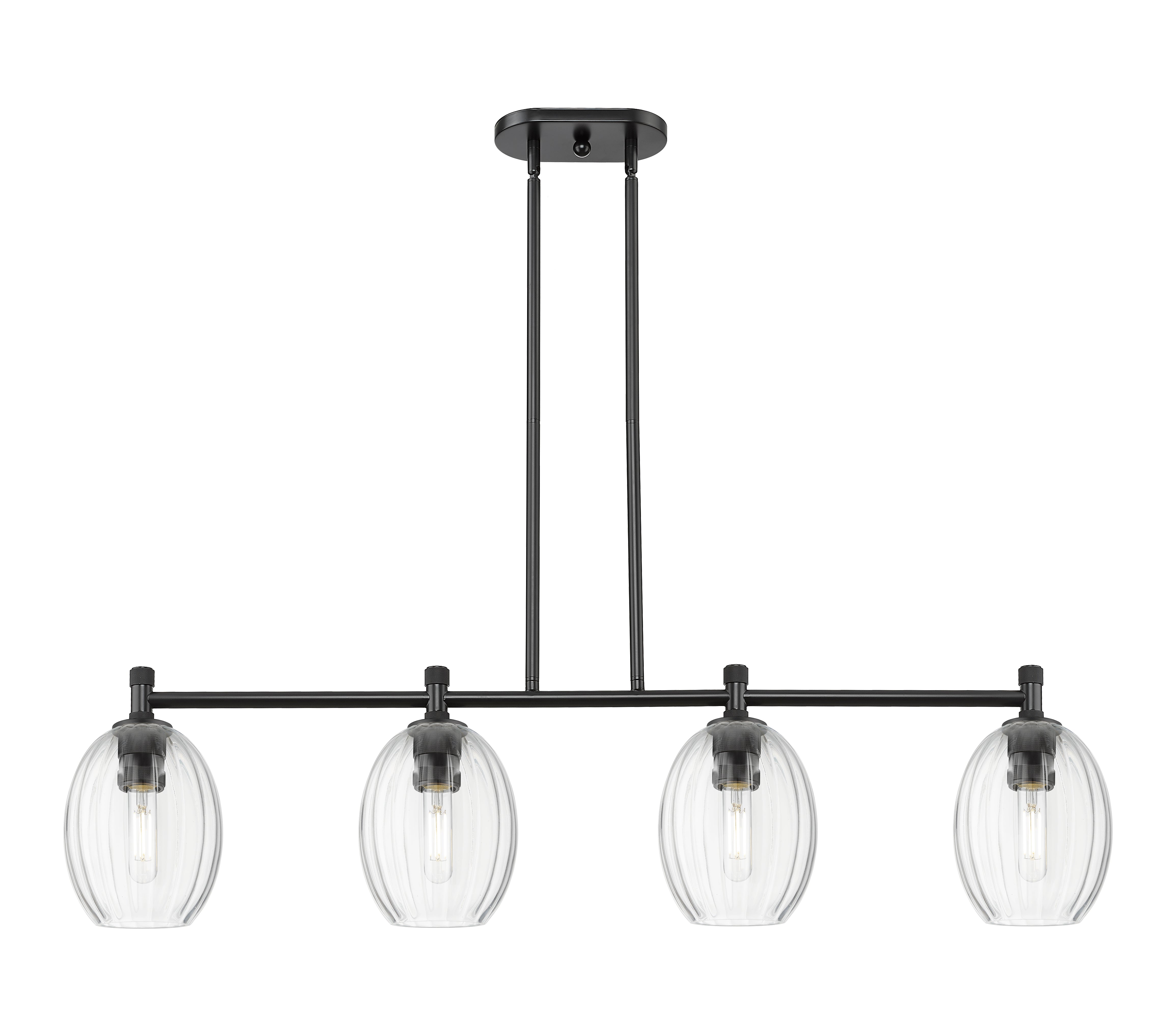 Downtown Urban Island Light Cast Brass