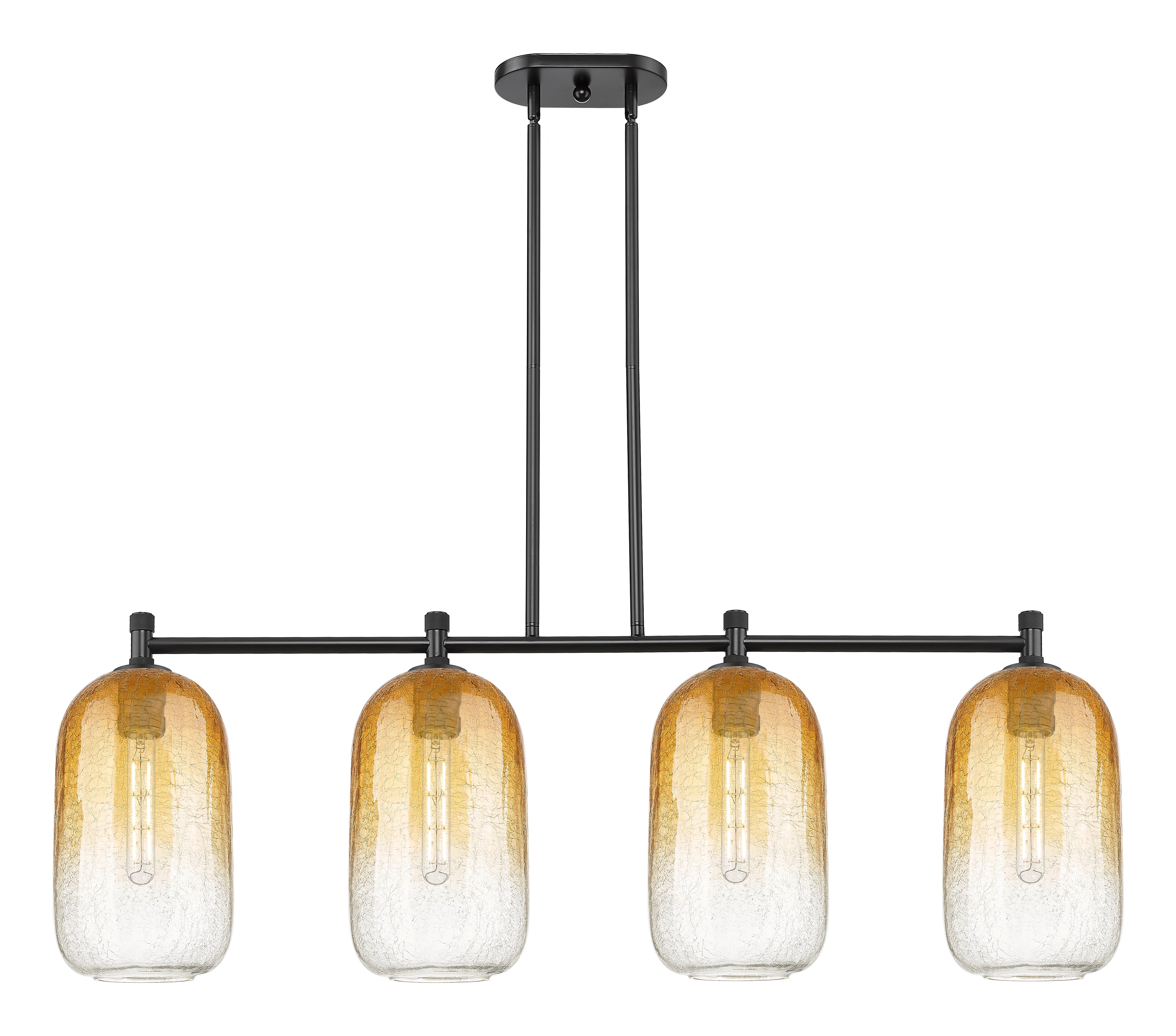 Downtown Urban Island Light Cast Brass Steel