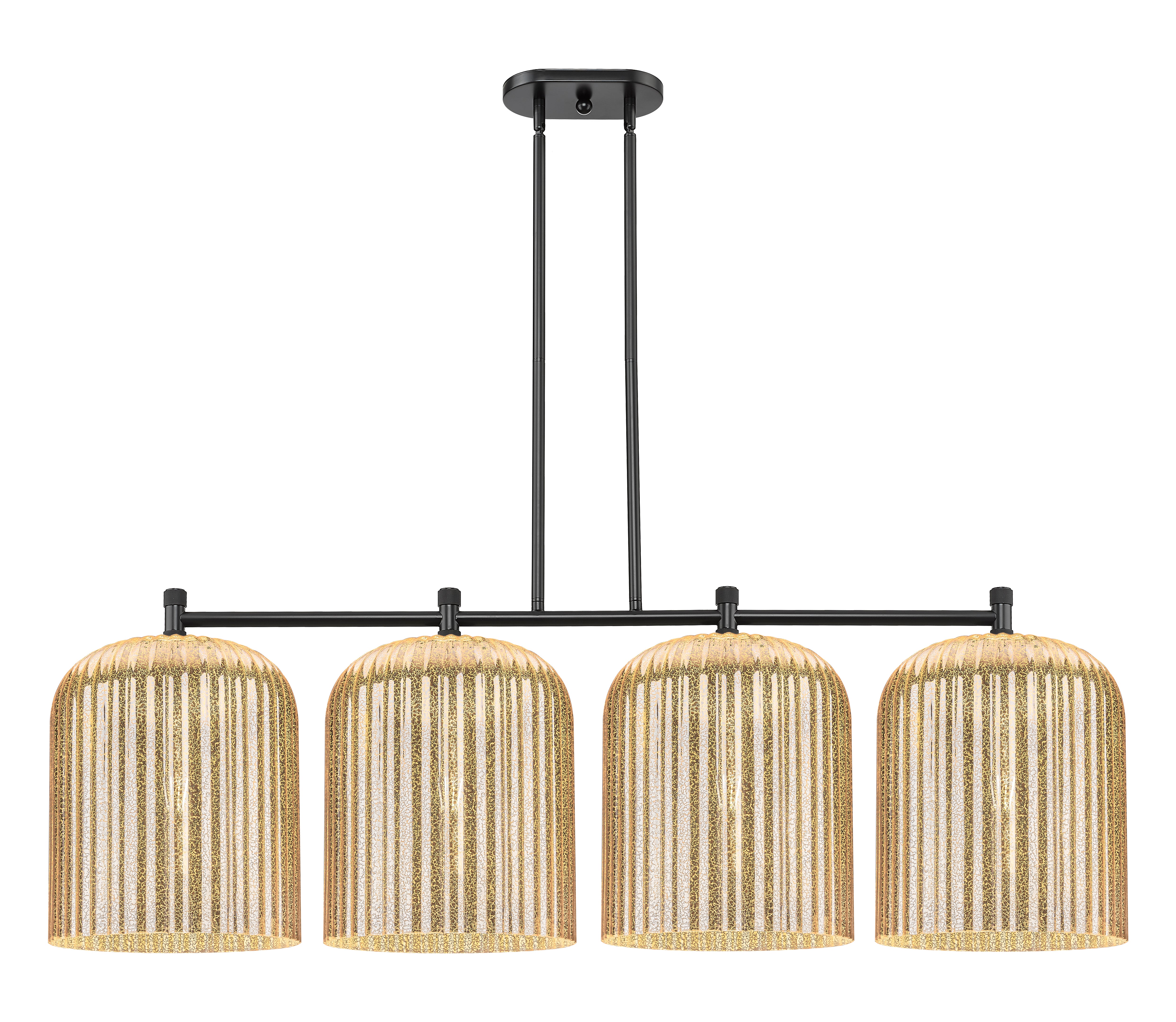 Downtown Urban Island Light Cast Brass Finish