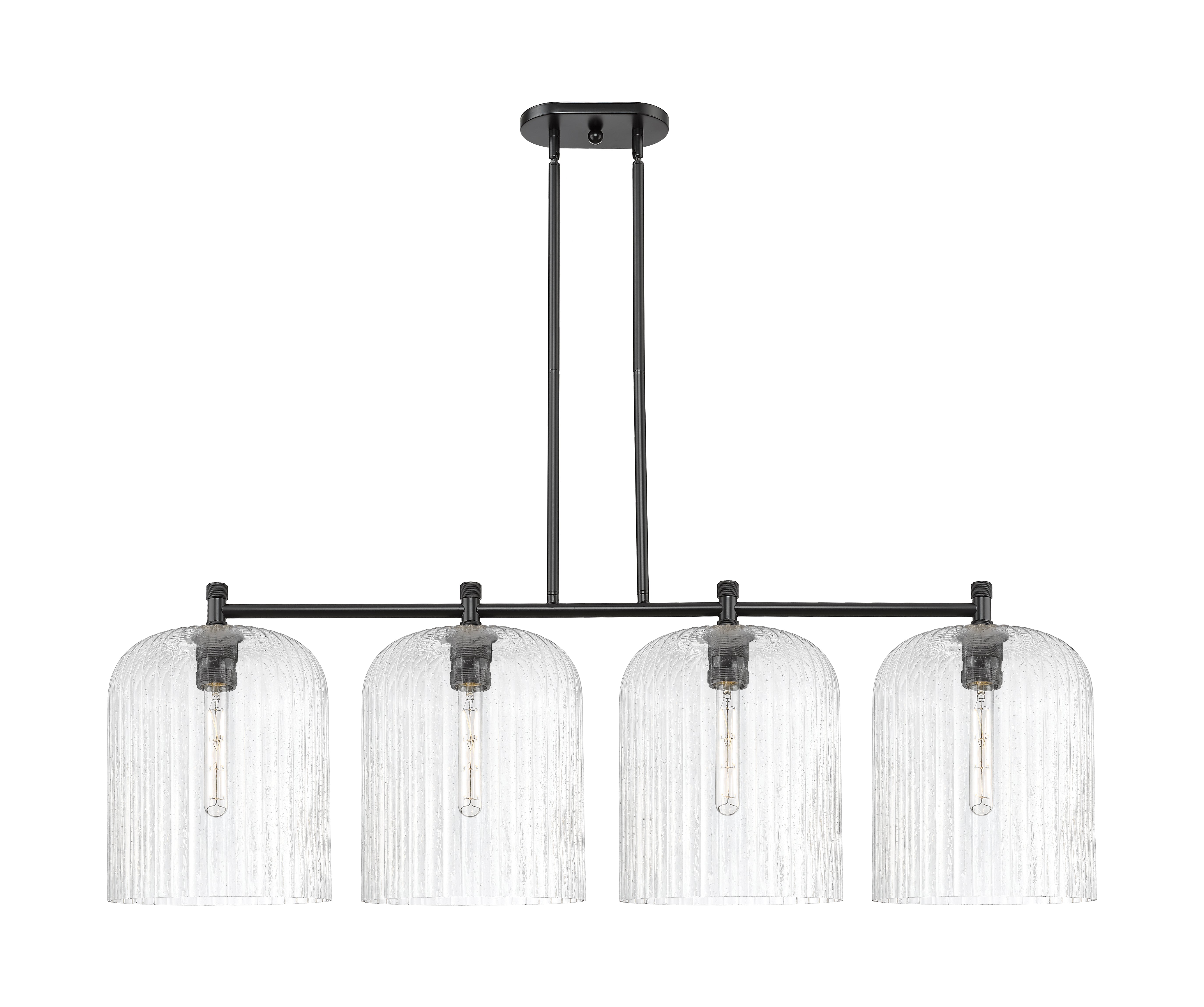 Downtown Urban Island Light Cast Brass Finish