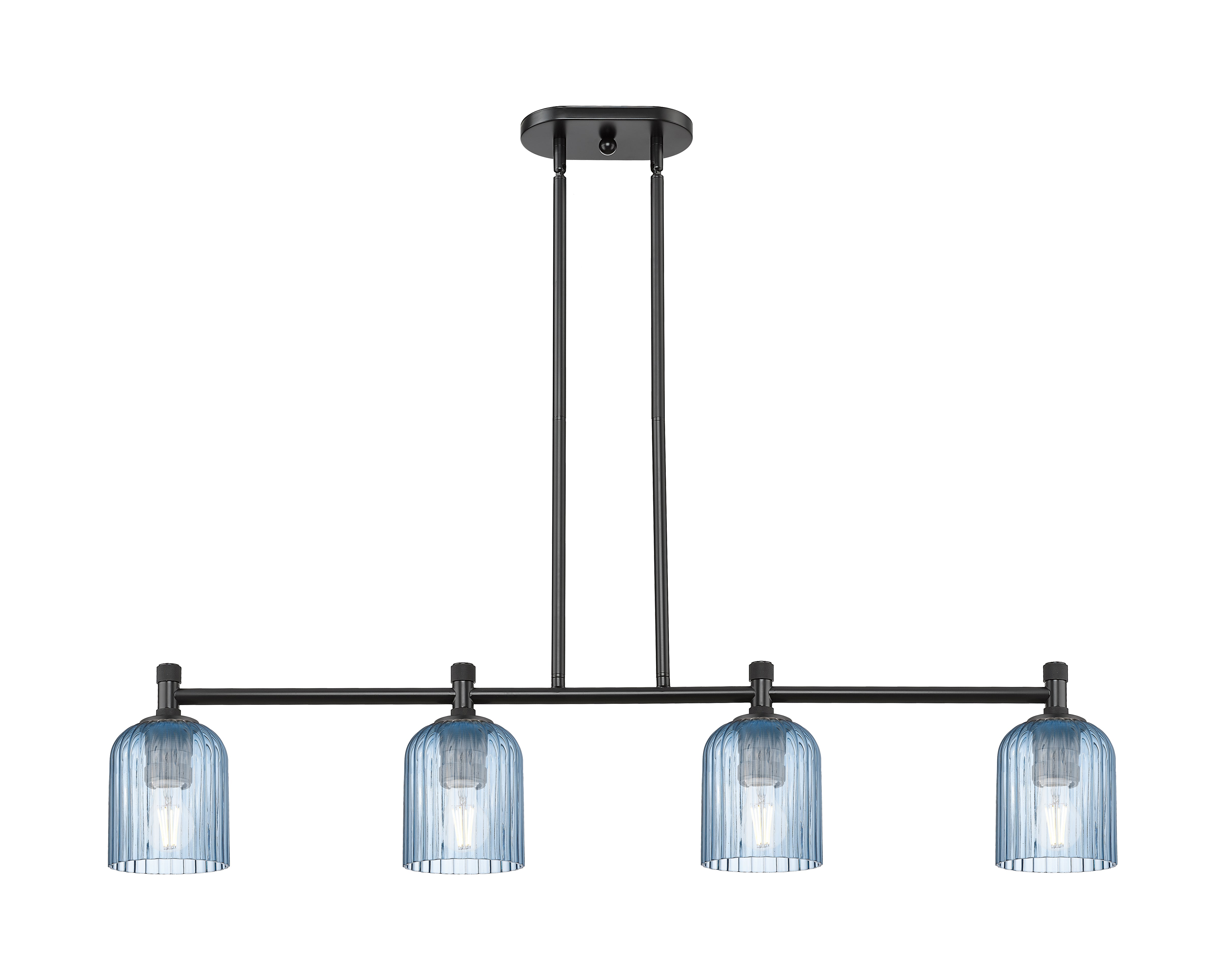 Downtown Urban Island Light Cast Brass Steel