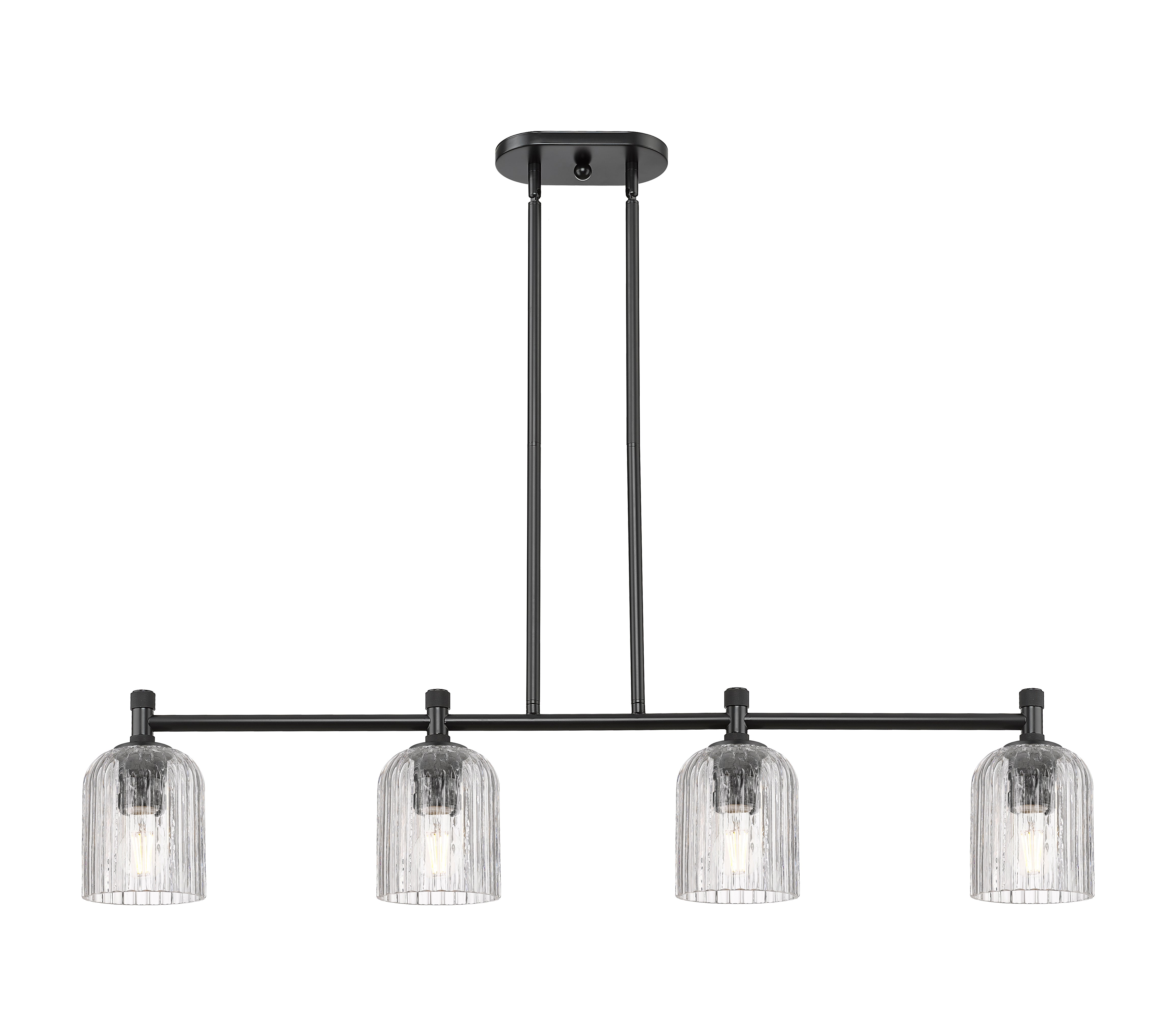 Downtown Urban Island Light Cast Brass Steel