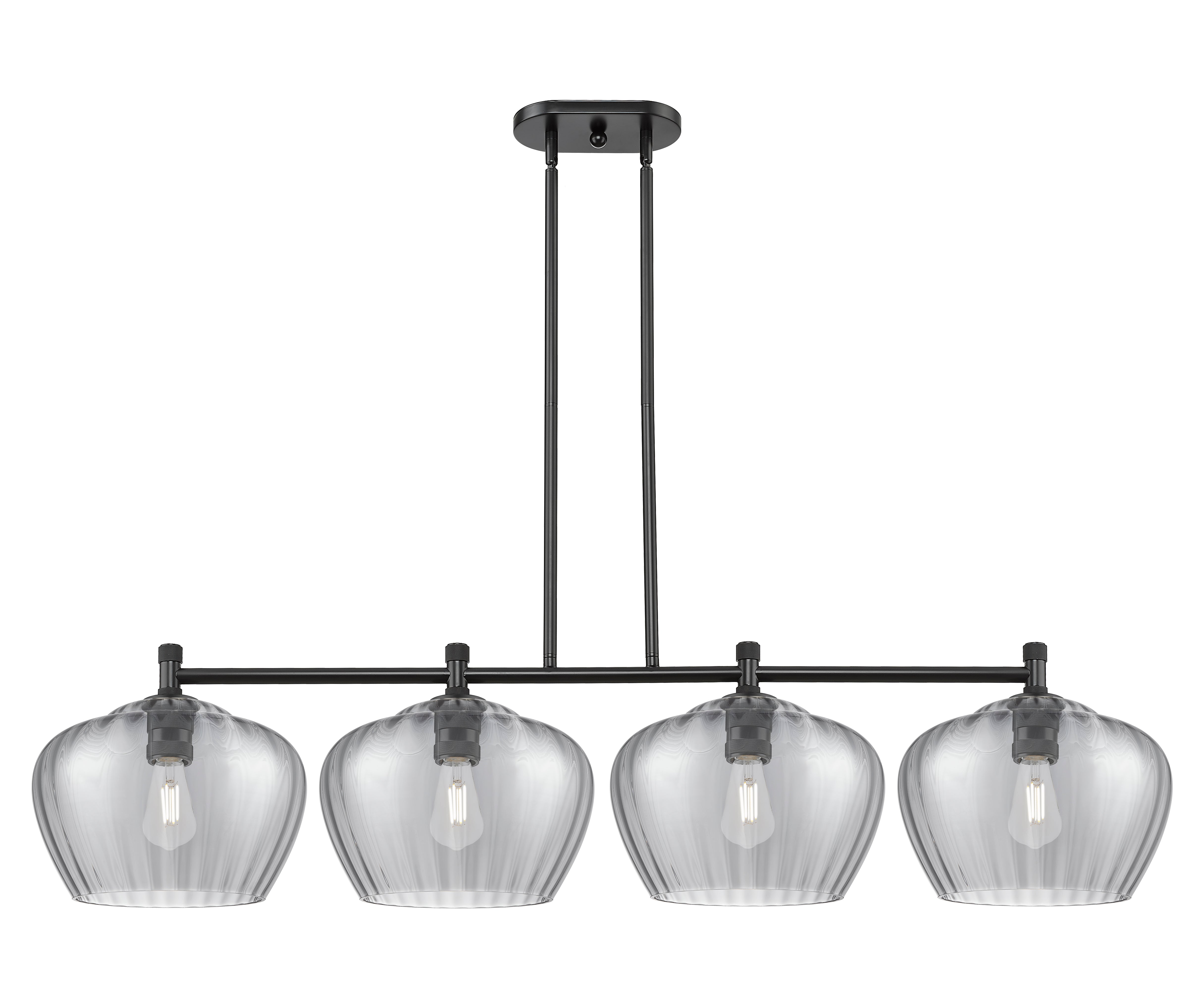 Downtown Urban Island Light Cast Brass