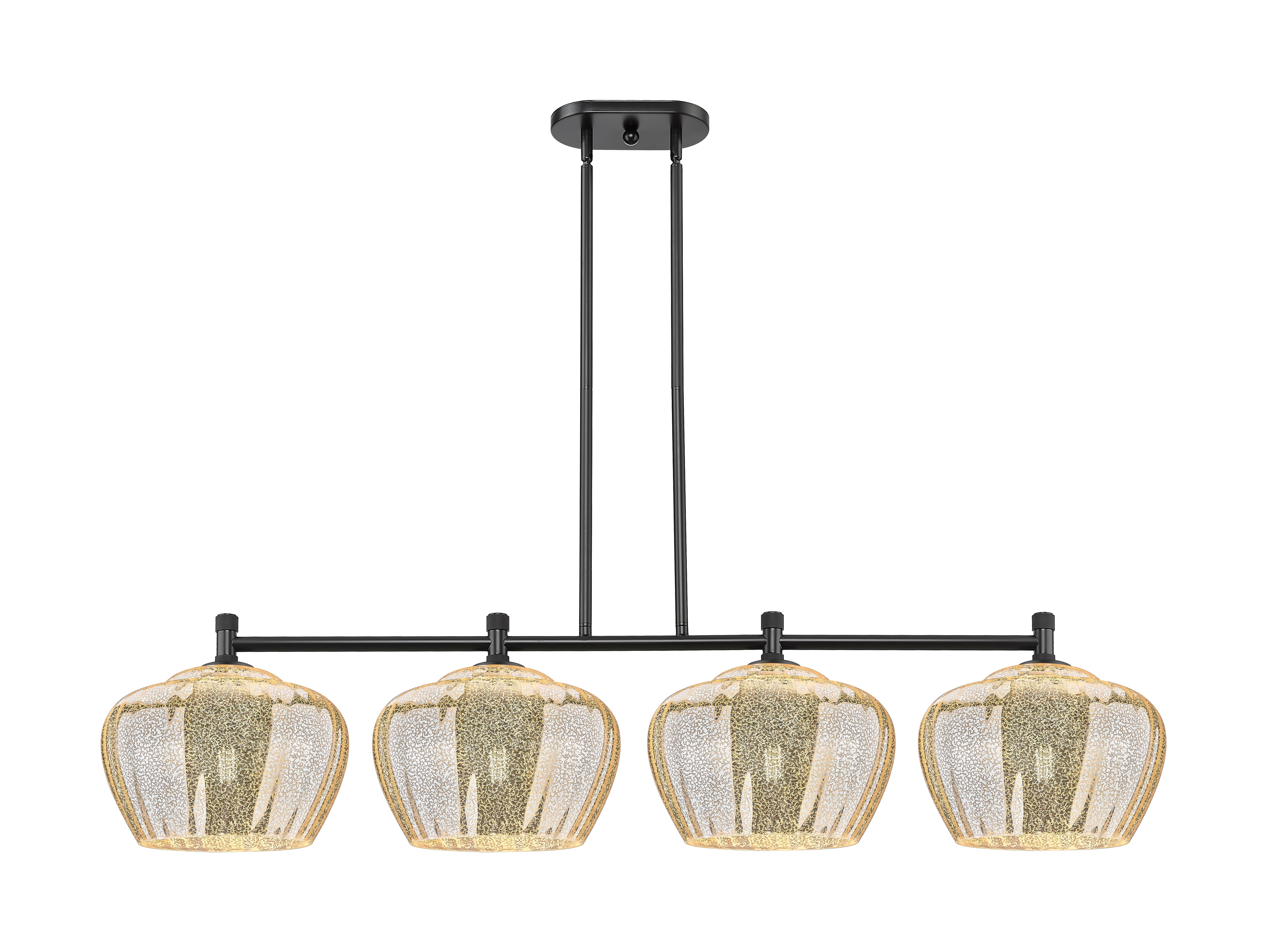 Downtown Urban Island Light Cast Brass