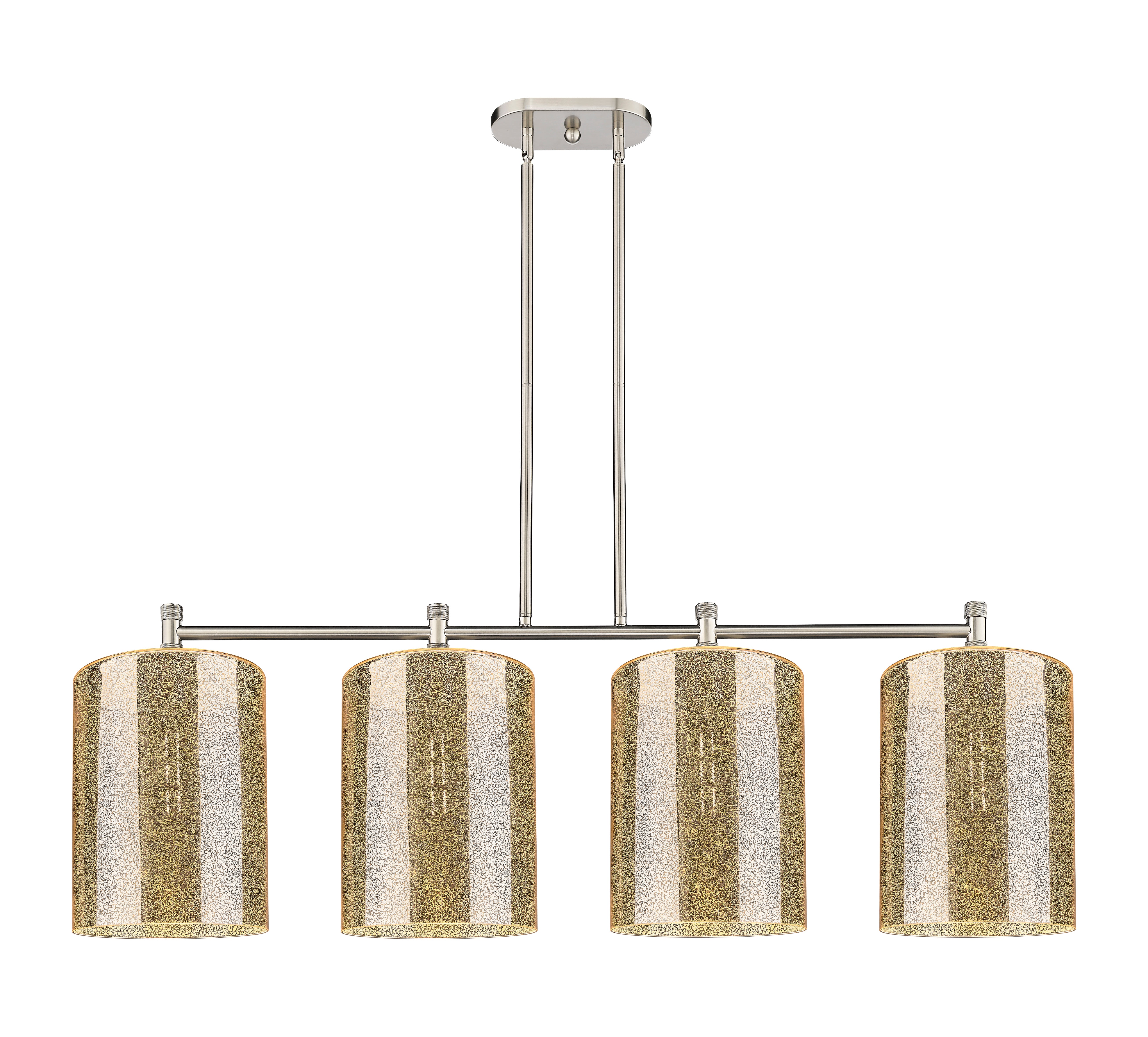 Downtown Urban Island Light Cast Brass Steel