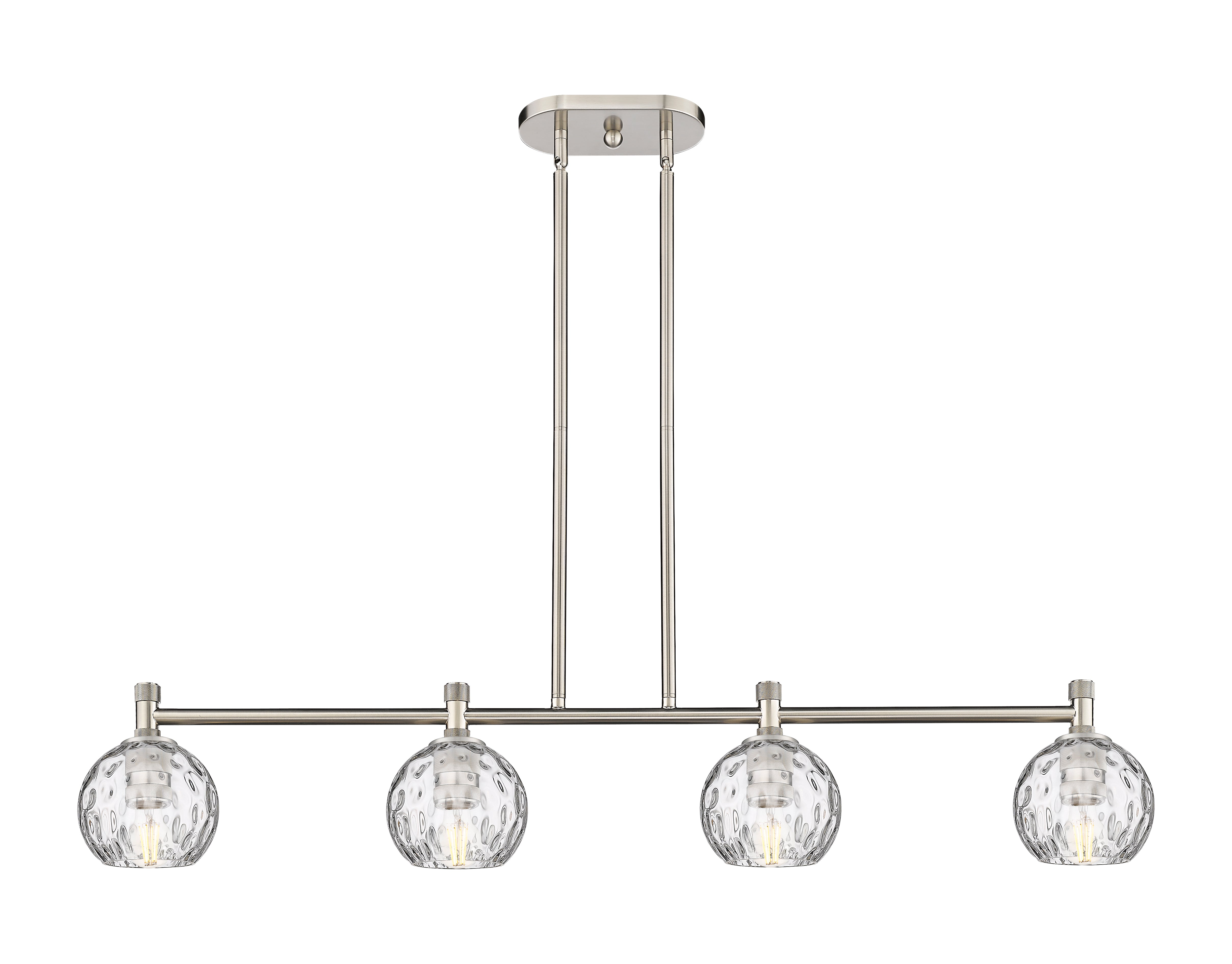 Downtown Urban Island Light Glass Brass
