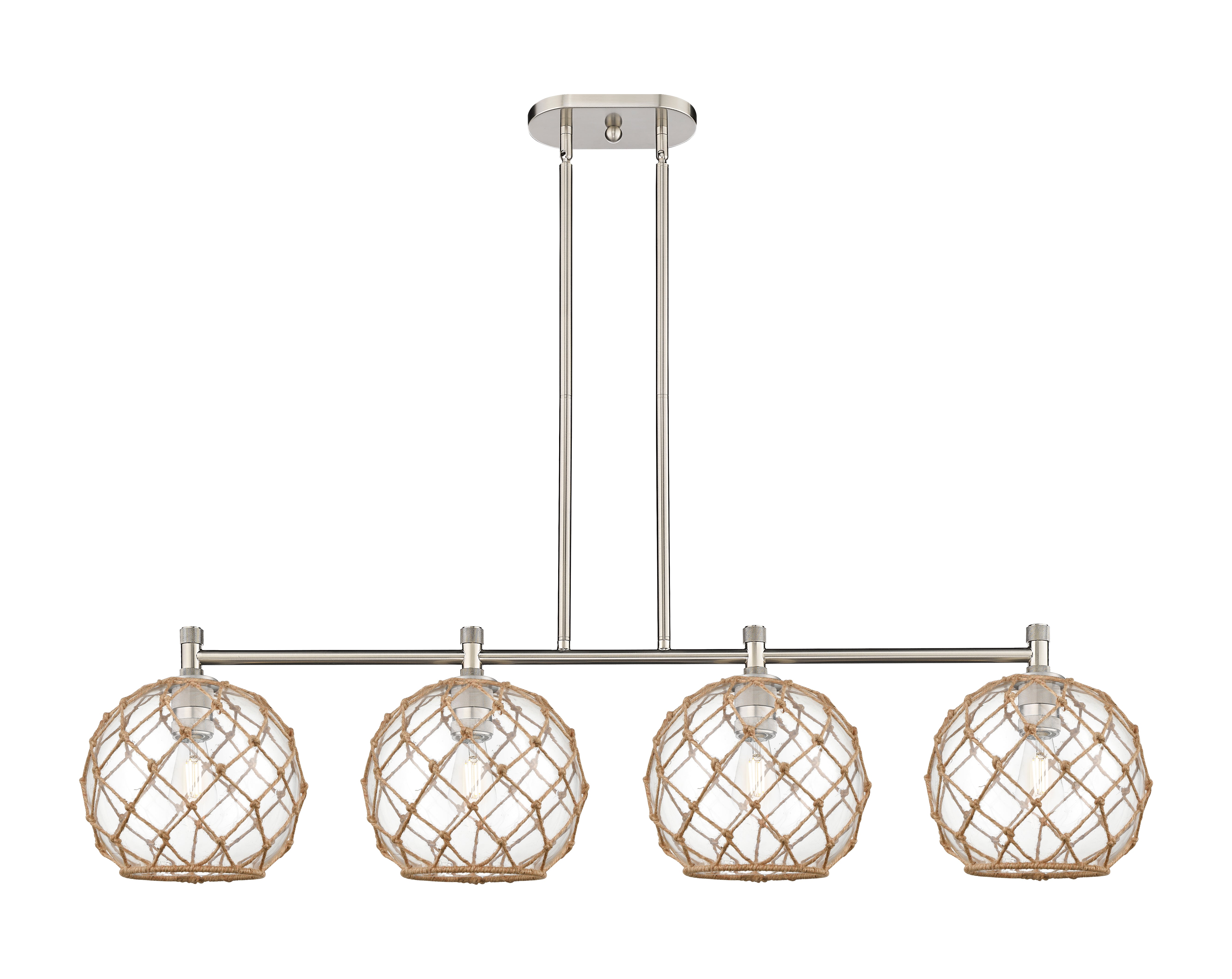 Downtown Urban Island Light Cast Brass
