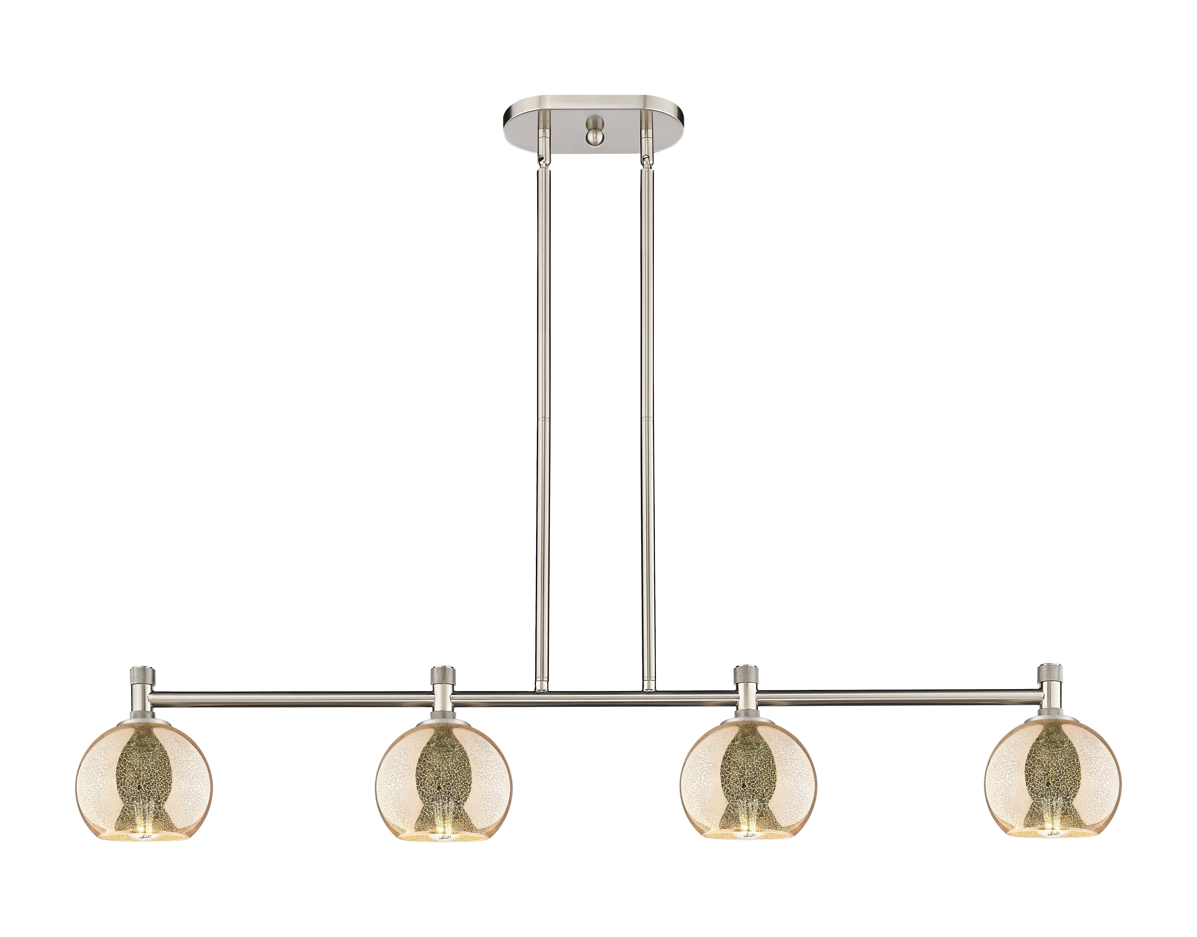 Downtown Urban Island Light Cast Brass Steel