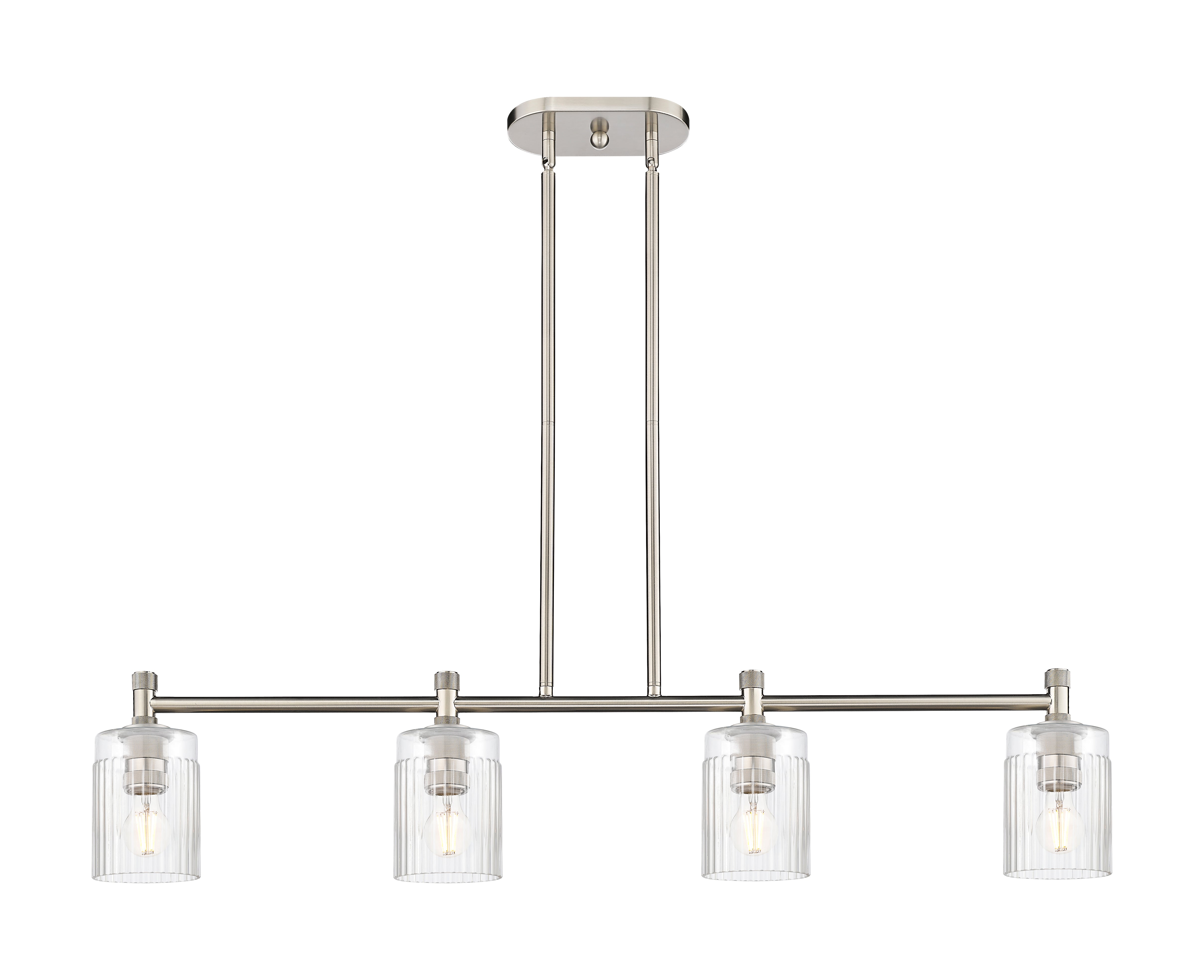Downtown Urban Island Light Cast Brass