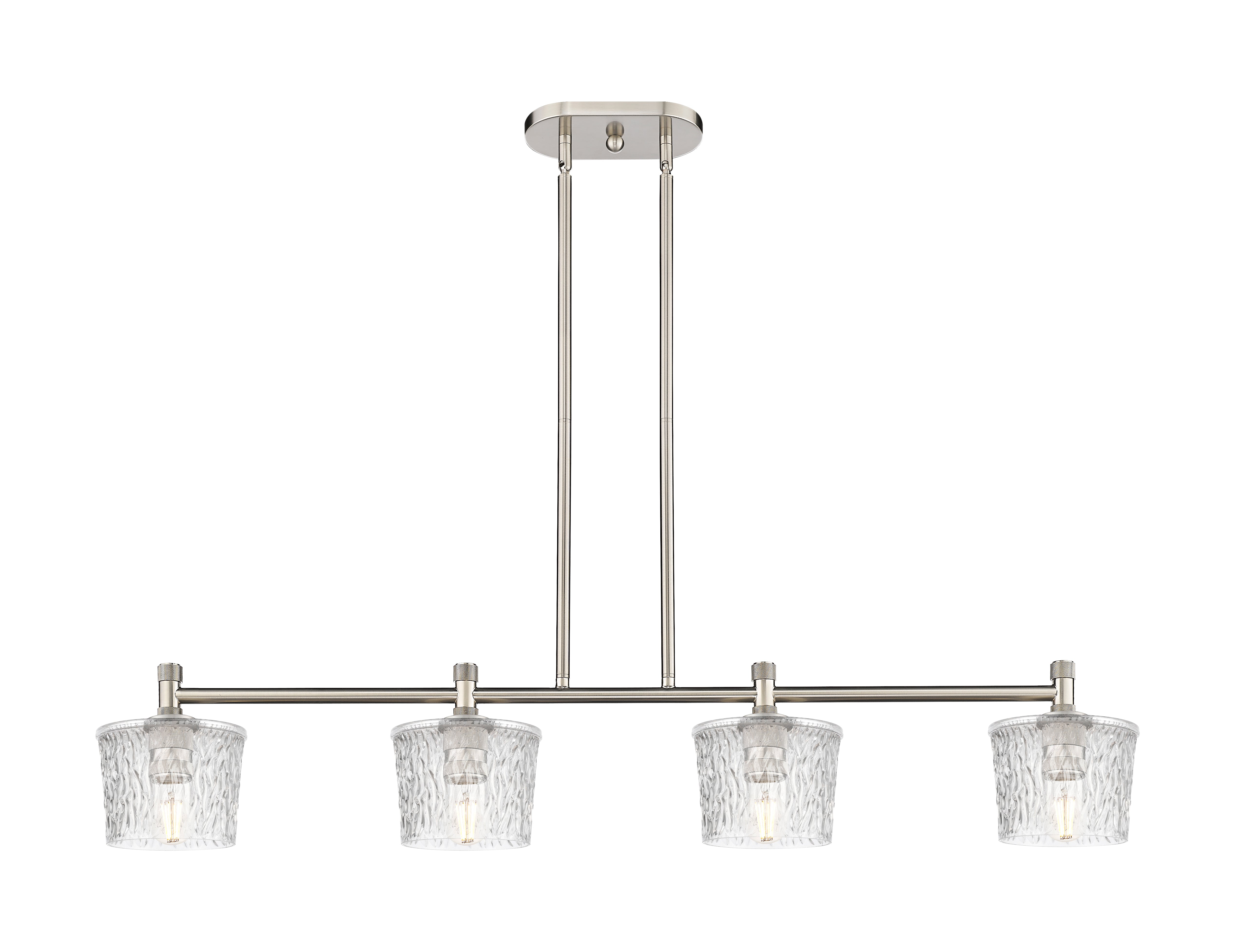 Downtown Urban Island Light Cast Brass