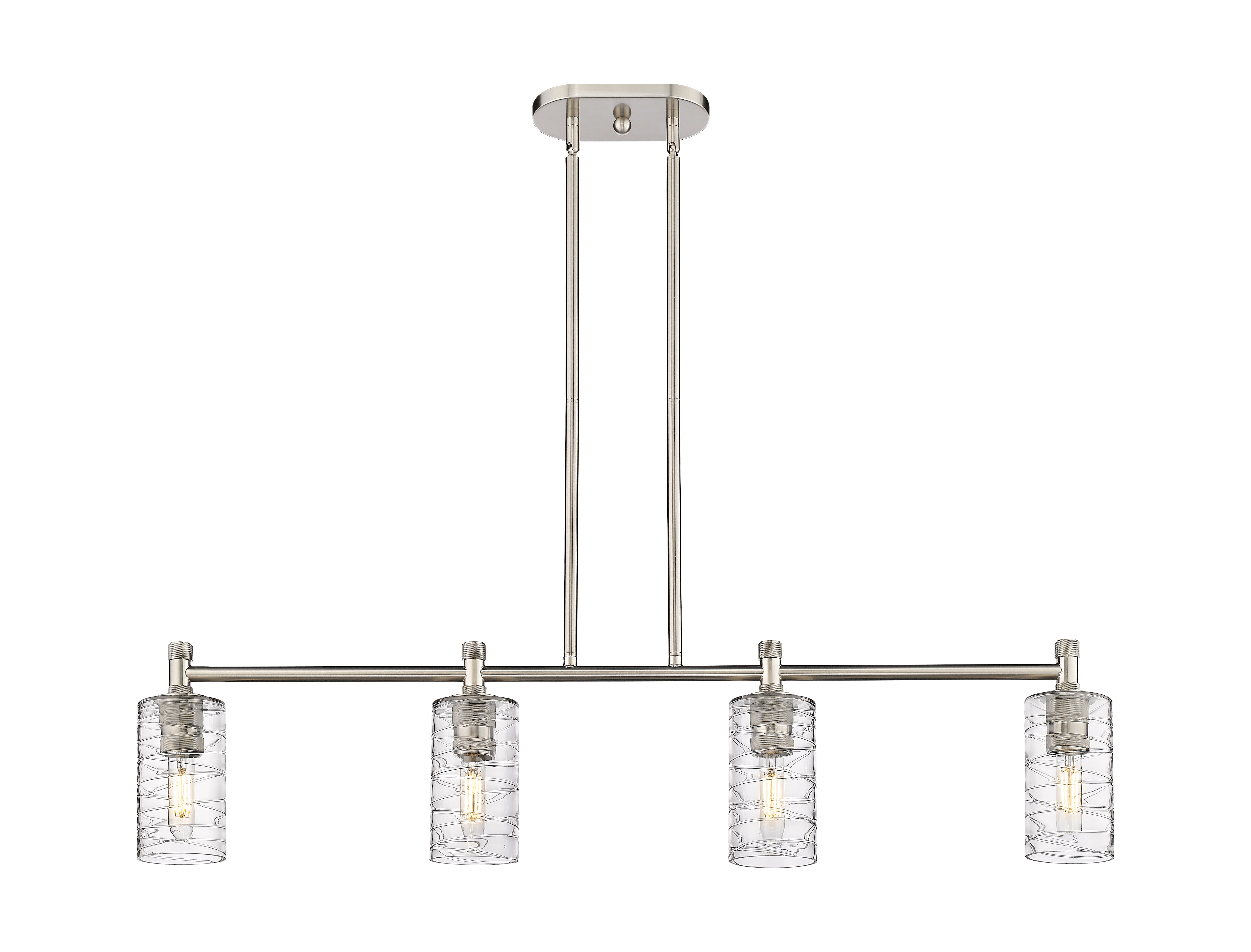 Downtown Urban Island Light Cast Brass