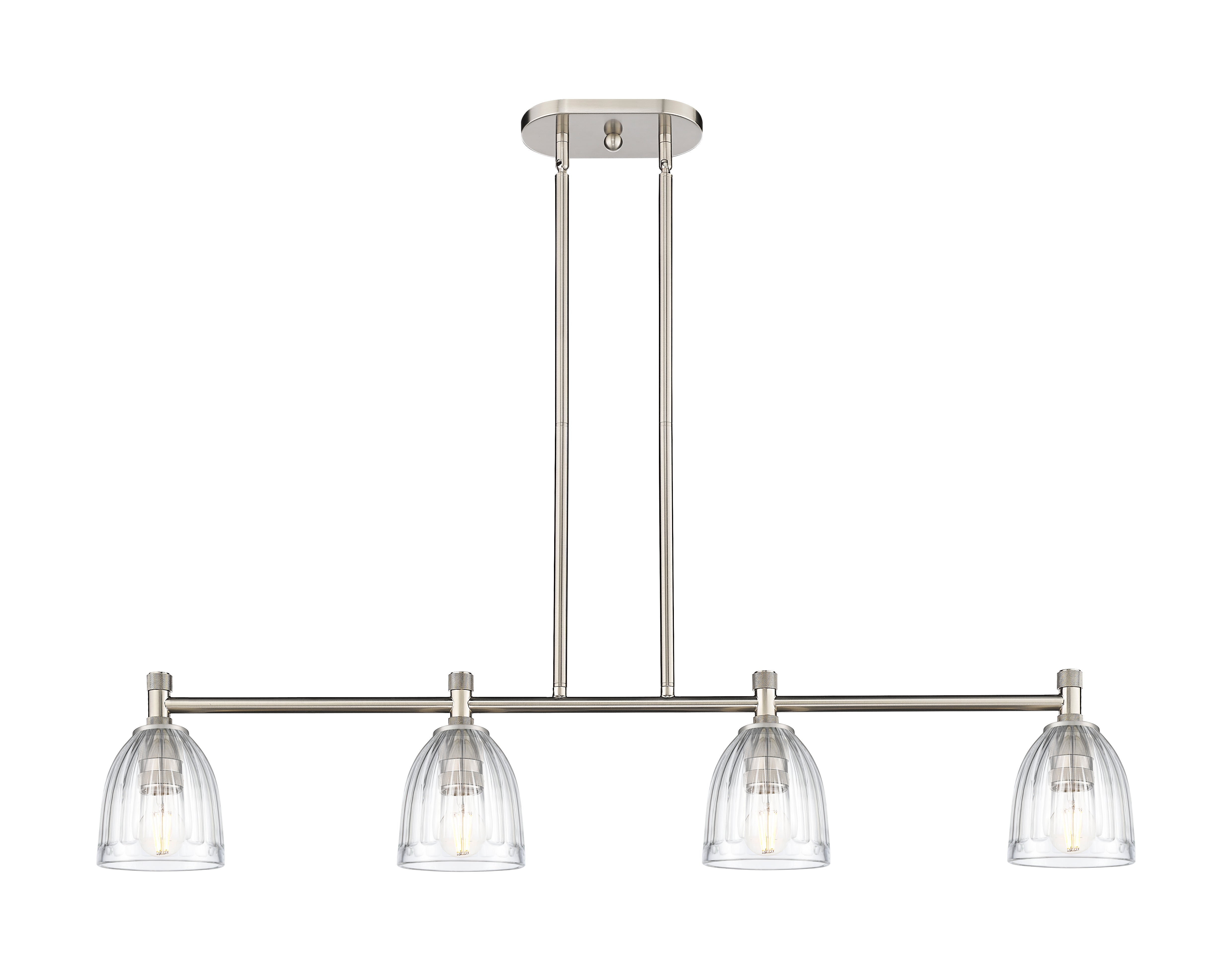 Downtown Urban Island Light Cast Brass Steel
