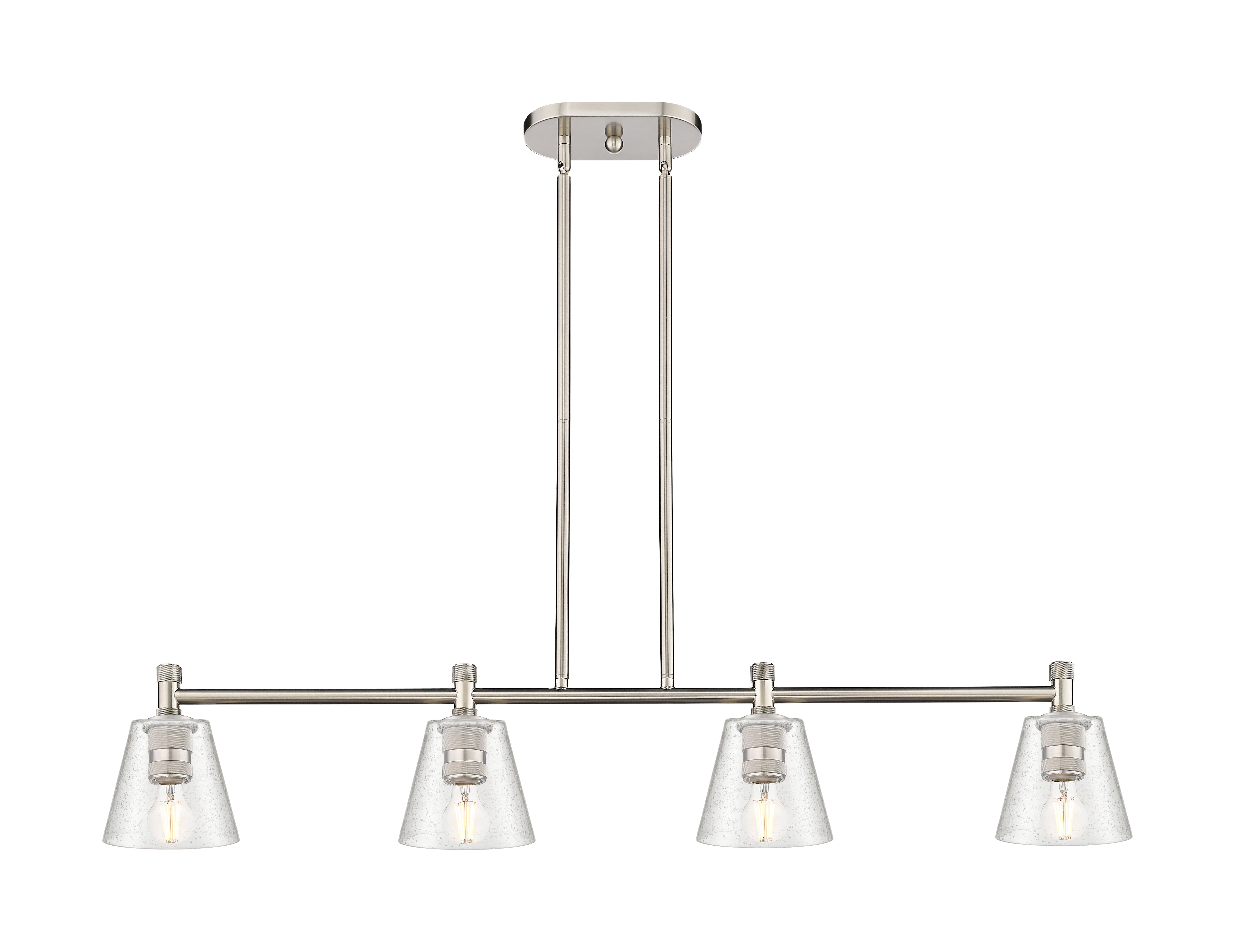 Downtown Urban Island Light Cast Brass Finish