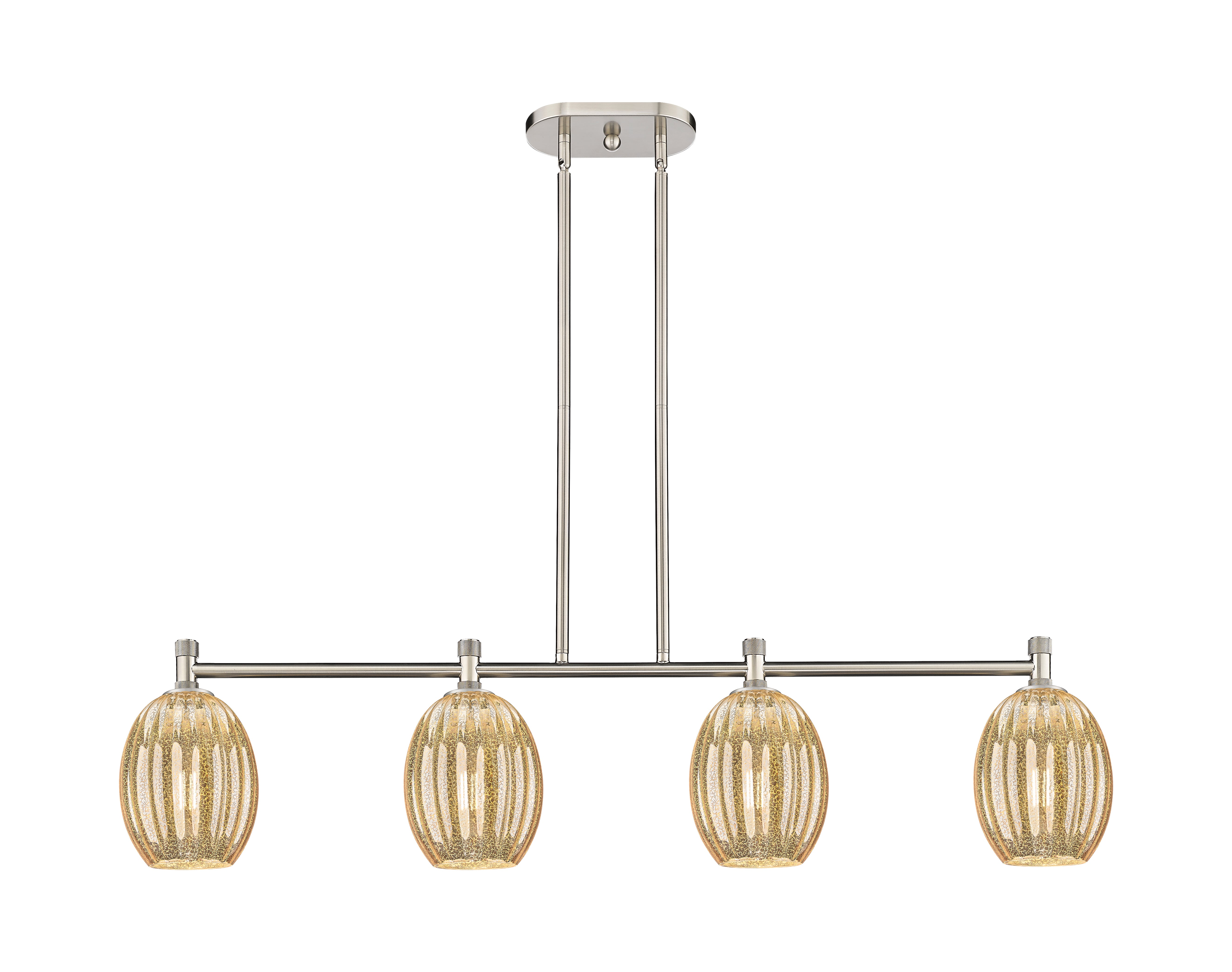 Downtown Urban Island Light Cast Brass