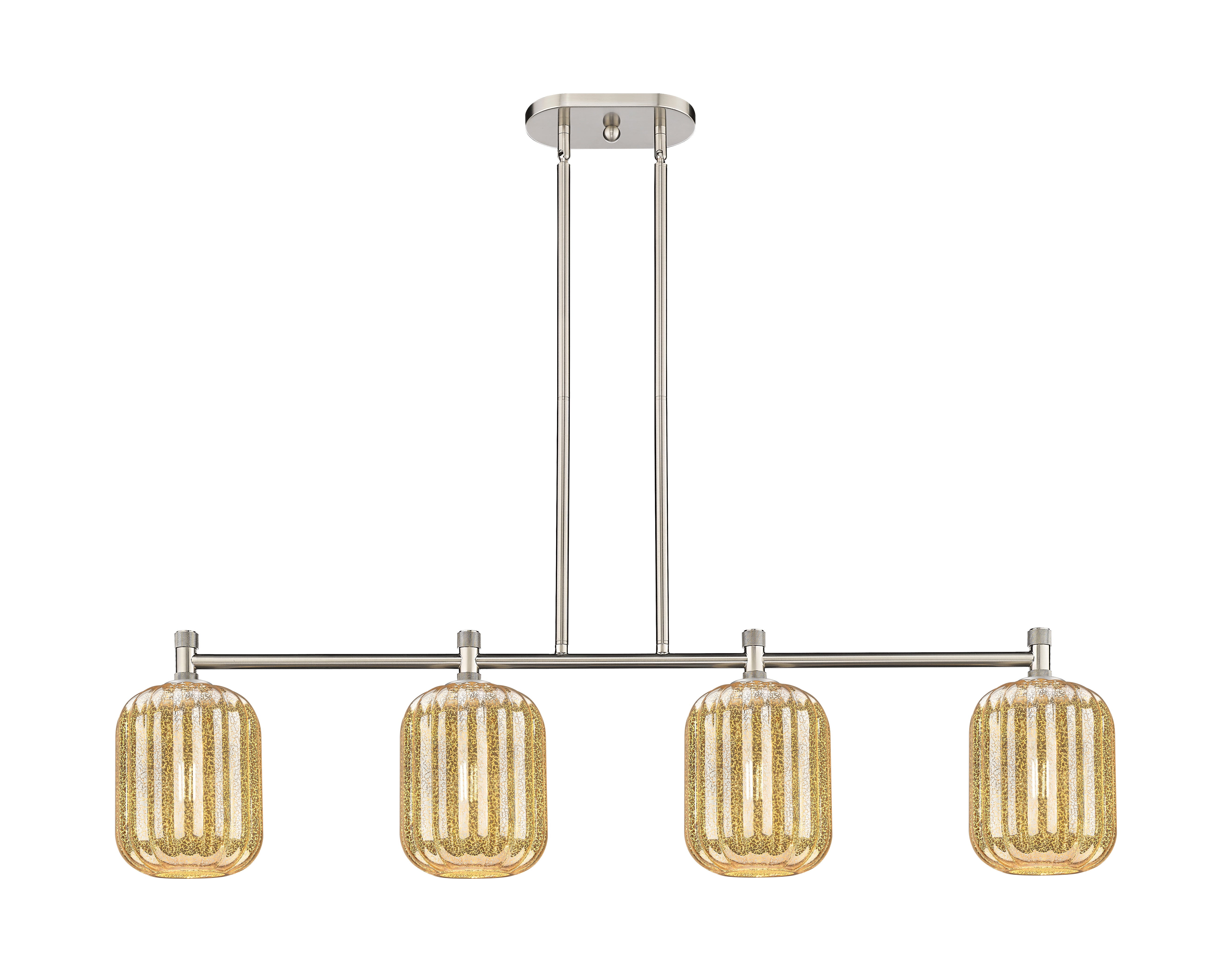Downtown Urban Island Light Cast Brass