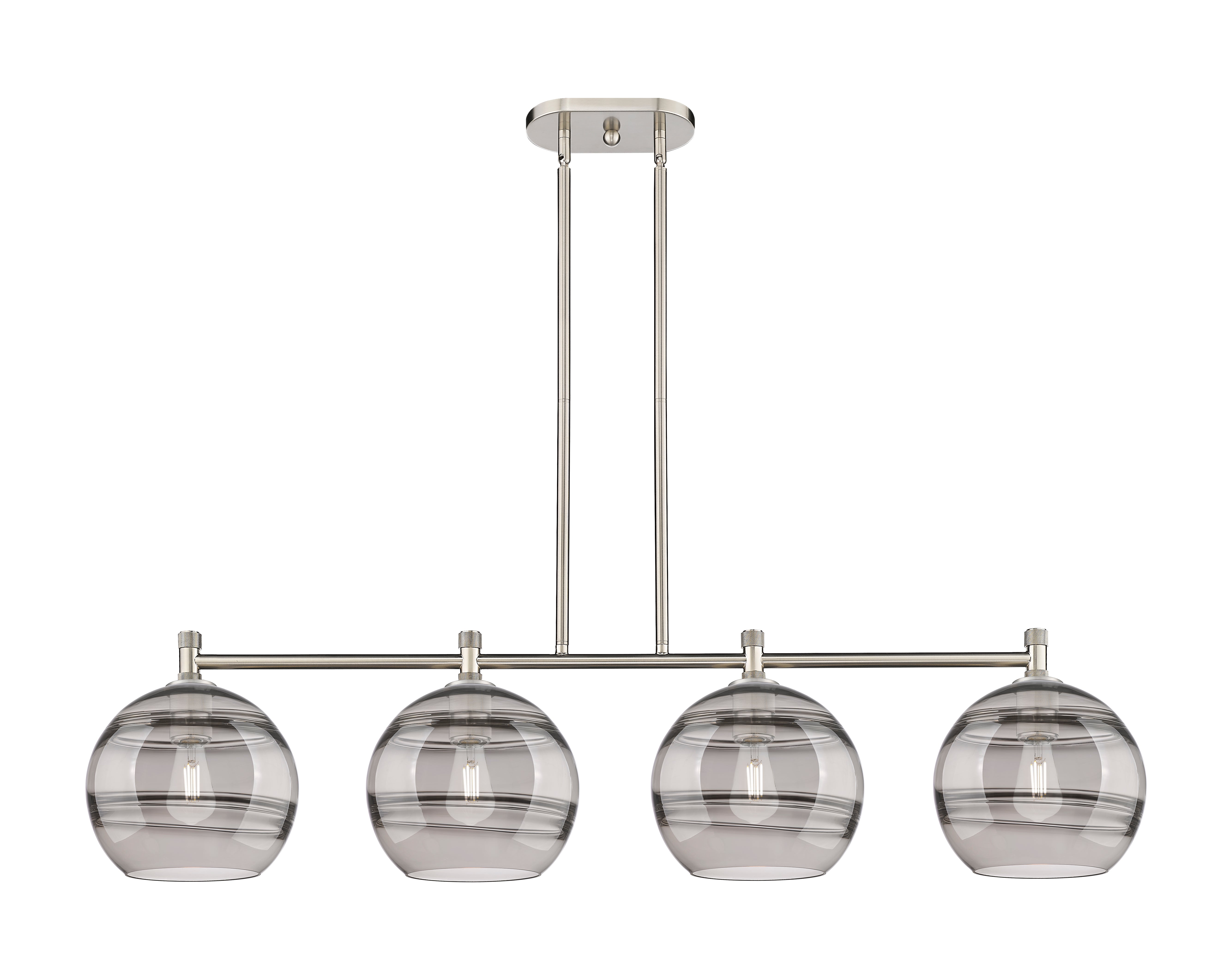 Downtown Urban Island Light Brass Glass