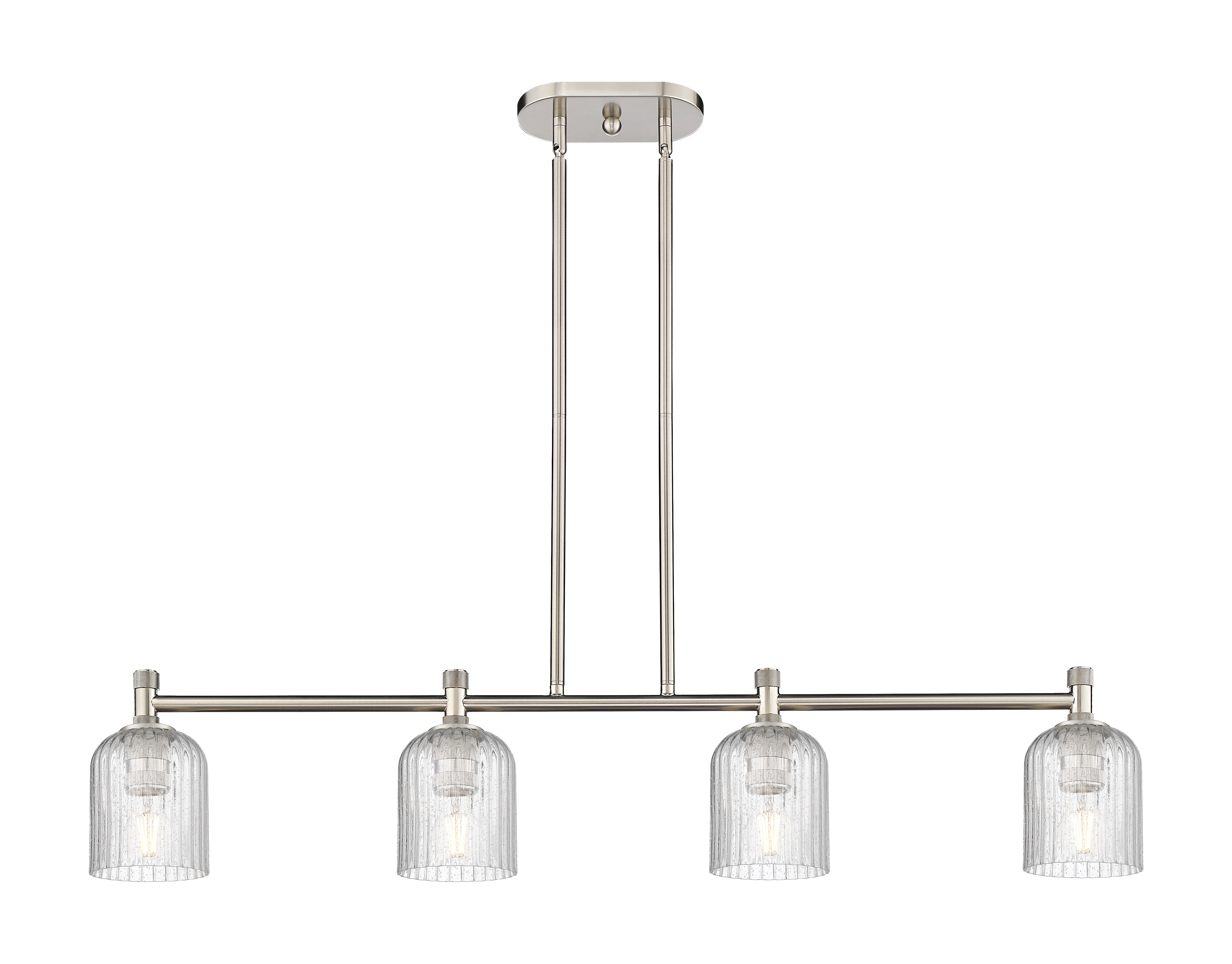 Downtown Urban Island Light Cast Brass Steel